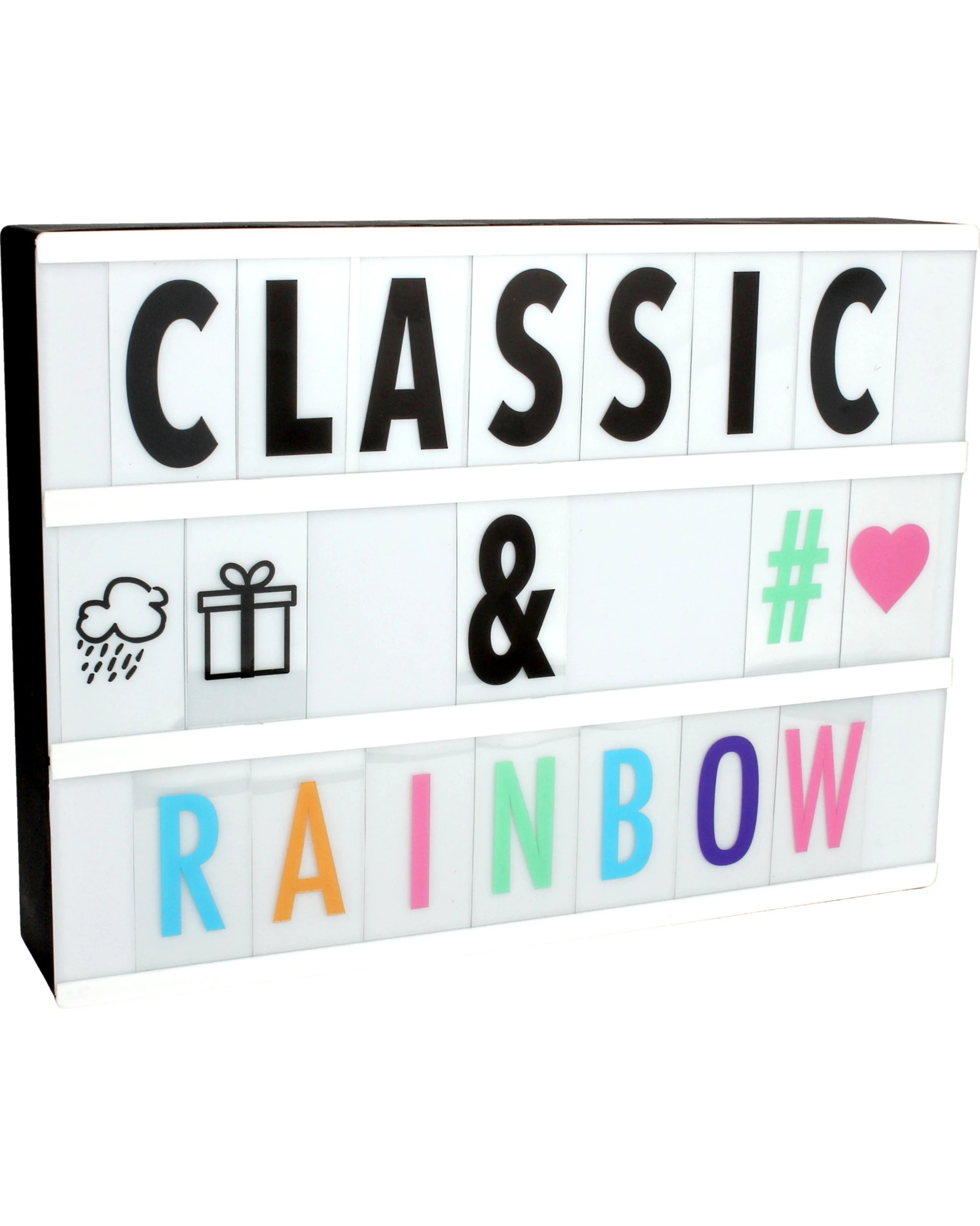 1 Partyrama LED Lightbox with Coloured Letters, Numbers & Symbols, 1 of 3