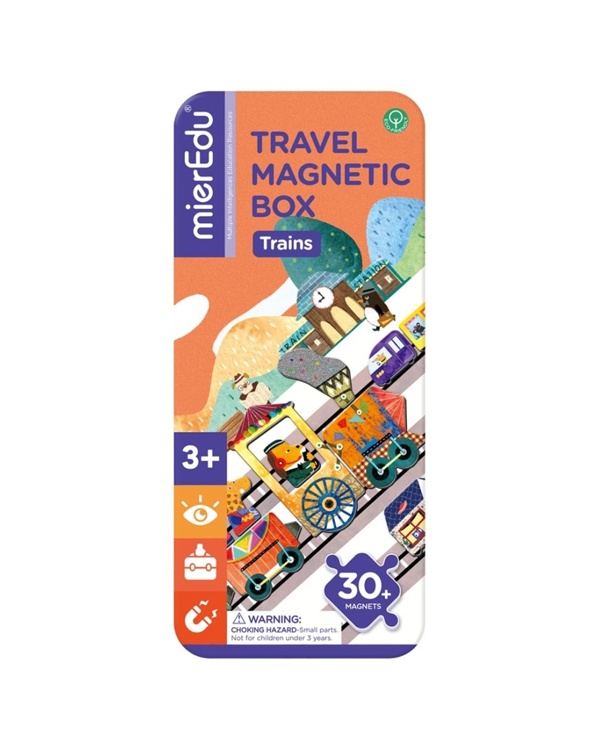 1 Mieredu Travel Magnetic Box Trains Kids Creative Learning Toy Set, 1 of 3