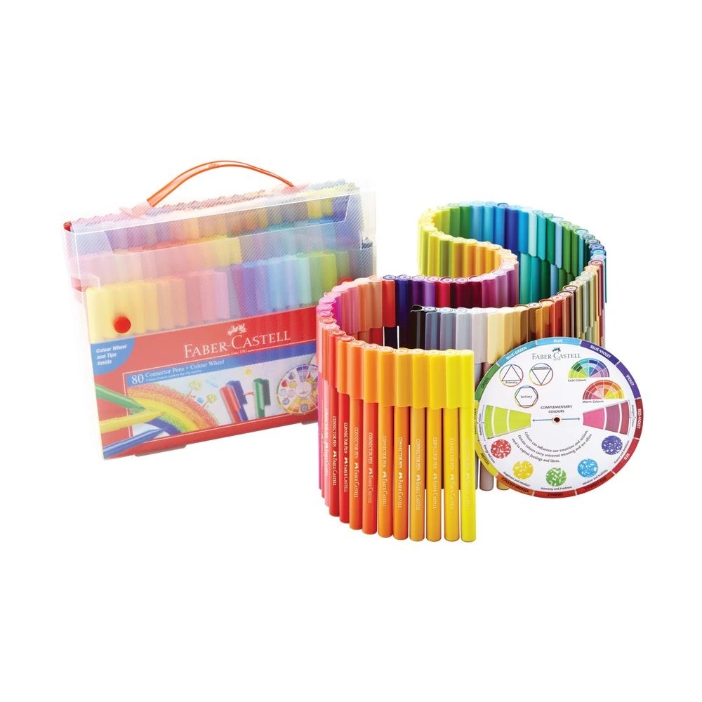 5 Faber Castell Connector Pens - 80 Pack - Multi, 5 of 6
