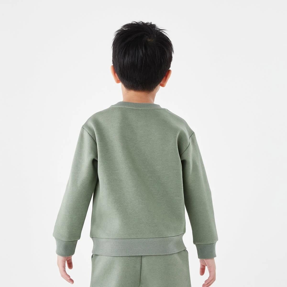 2 Print Crew Neck Sweatshirt Grn Dino, 2 of 6