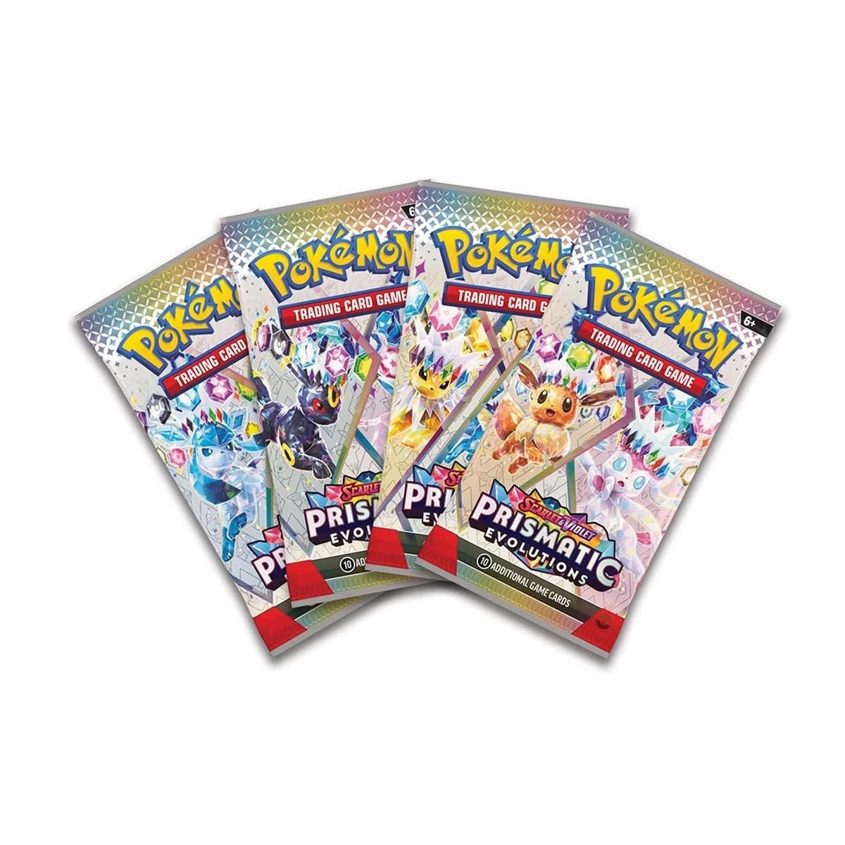 4 Pokemon Trading Card Game: Scarlet & Violet Prismatic Evolutions Surprise Box - Assorted, 4 of 7