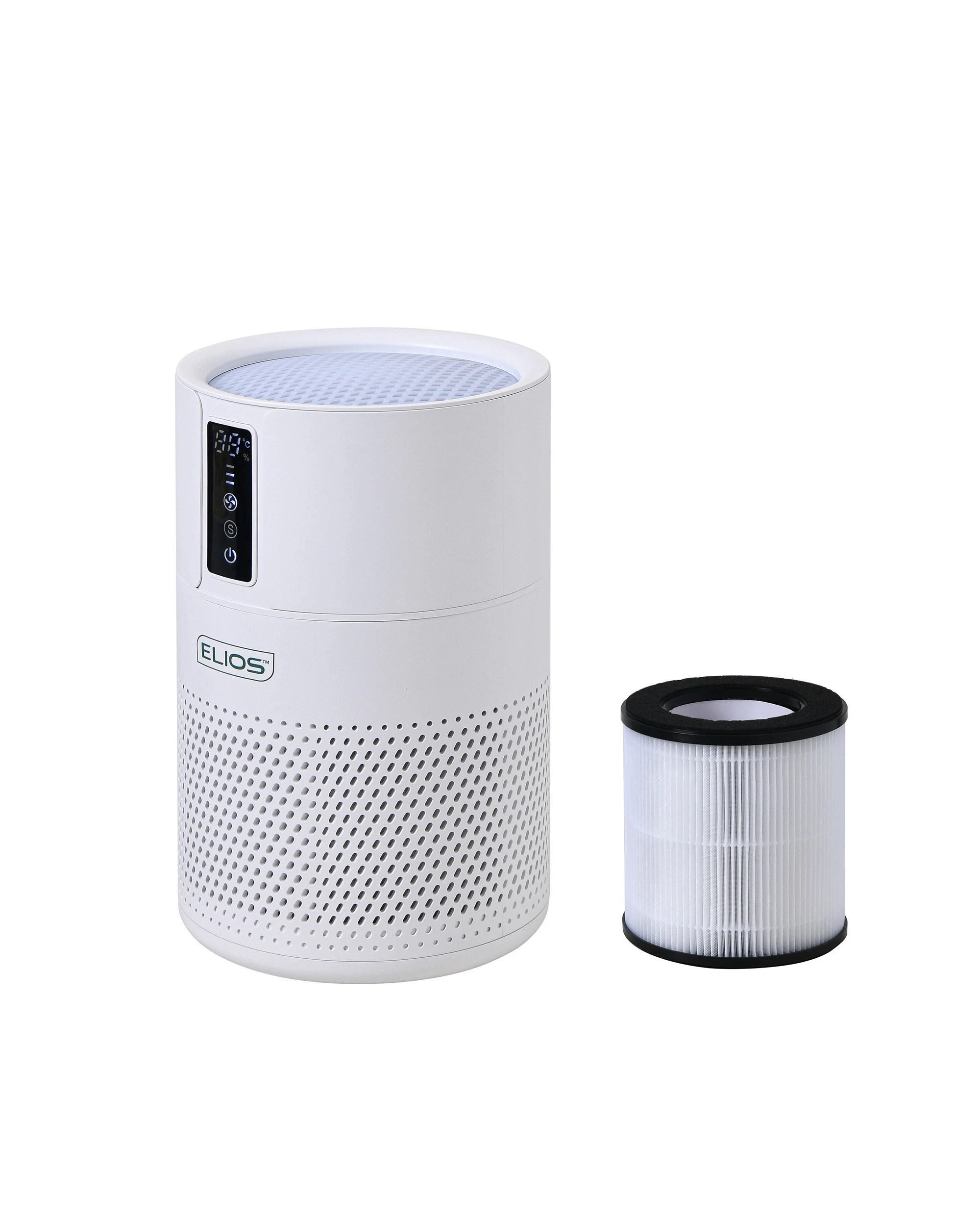 5 Elios Active Carbon HEPA Air Purifier 28cm EL-AP-0010 - White, 5 of 10
