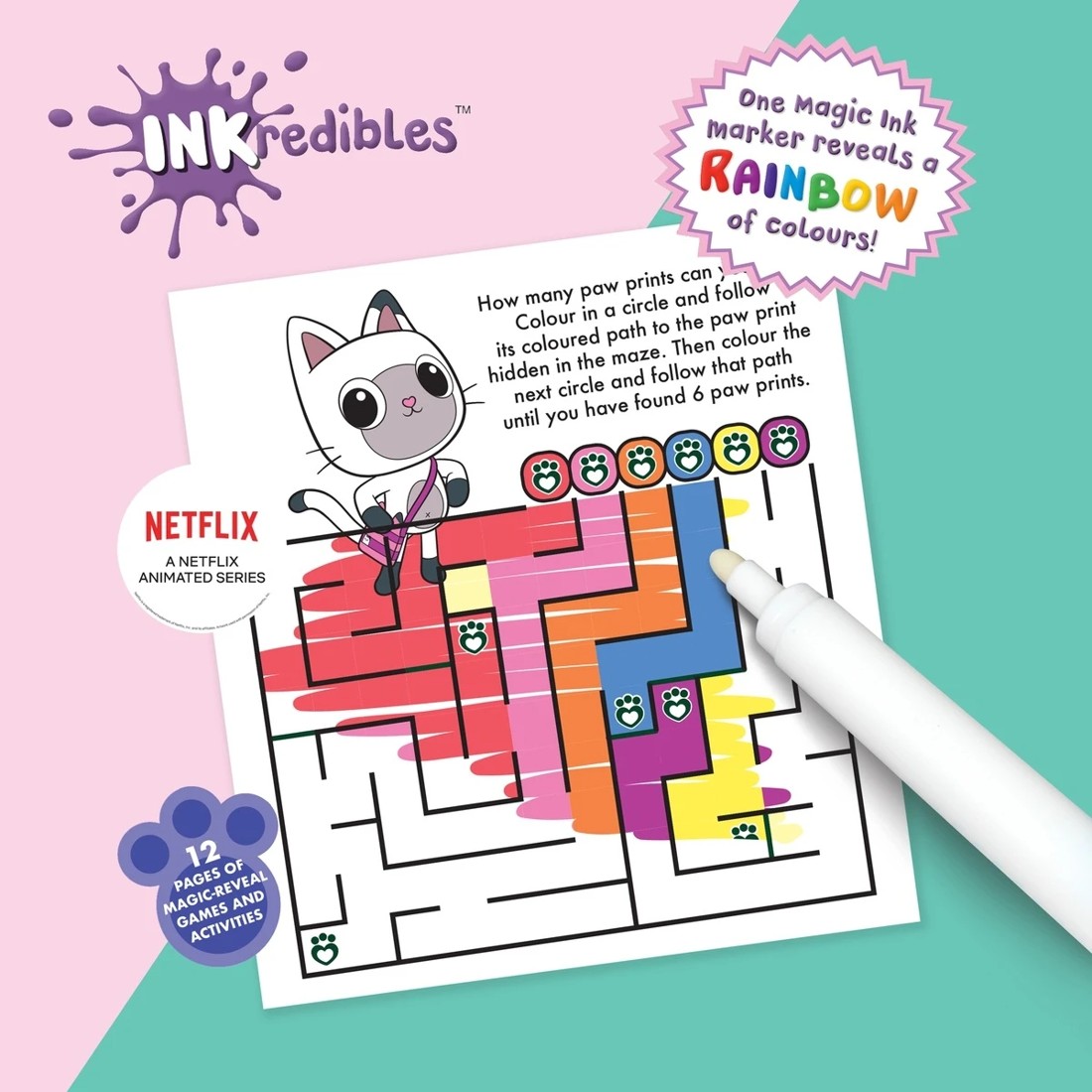 2 INKredibles DreamWorks Gabby’s Dollhouse Magic Ink Pictures - Book, 2 of 5