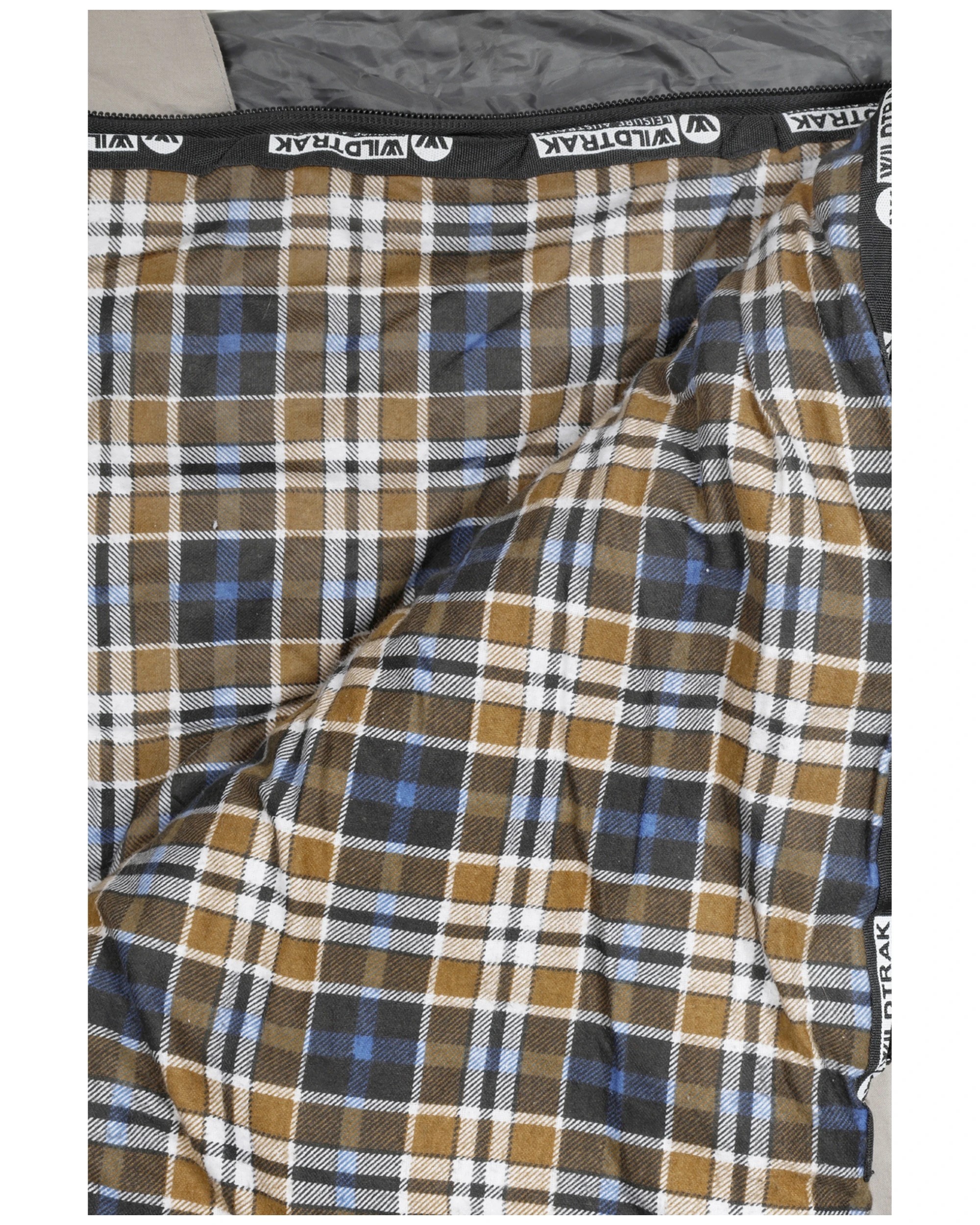 2 Wildtrak Pallinup Queen Comfort Sleeping Bag Waterproof Bottom - Grey, 2 of 3