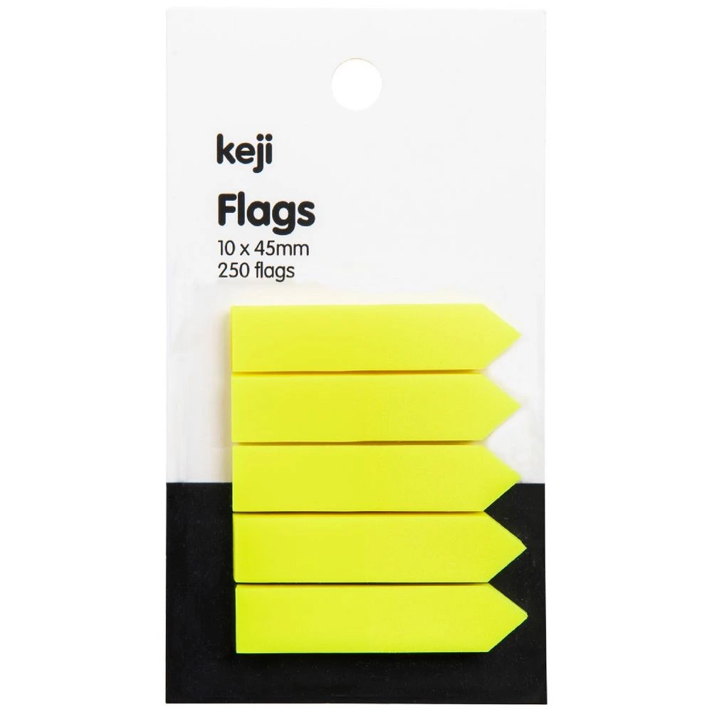 1 Keji Flags 10 x 45mm Yellow 5 Pack, 1 of 2