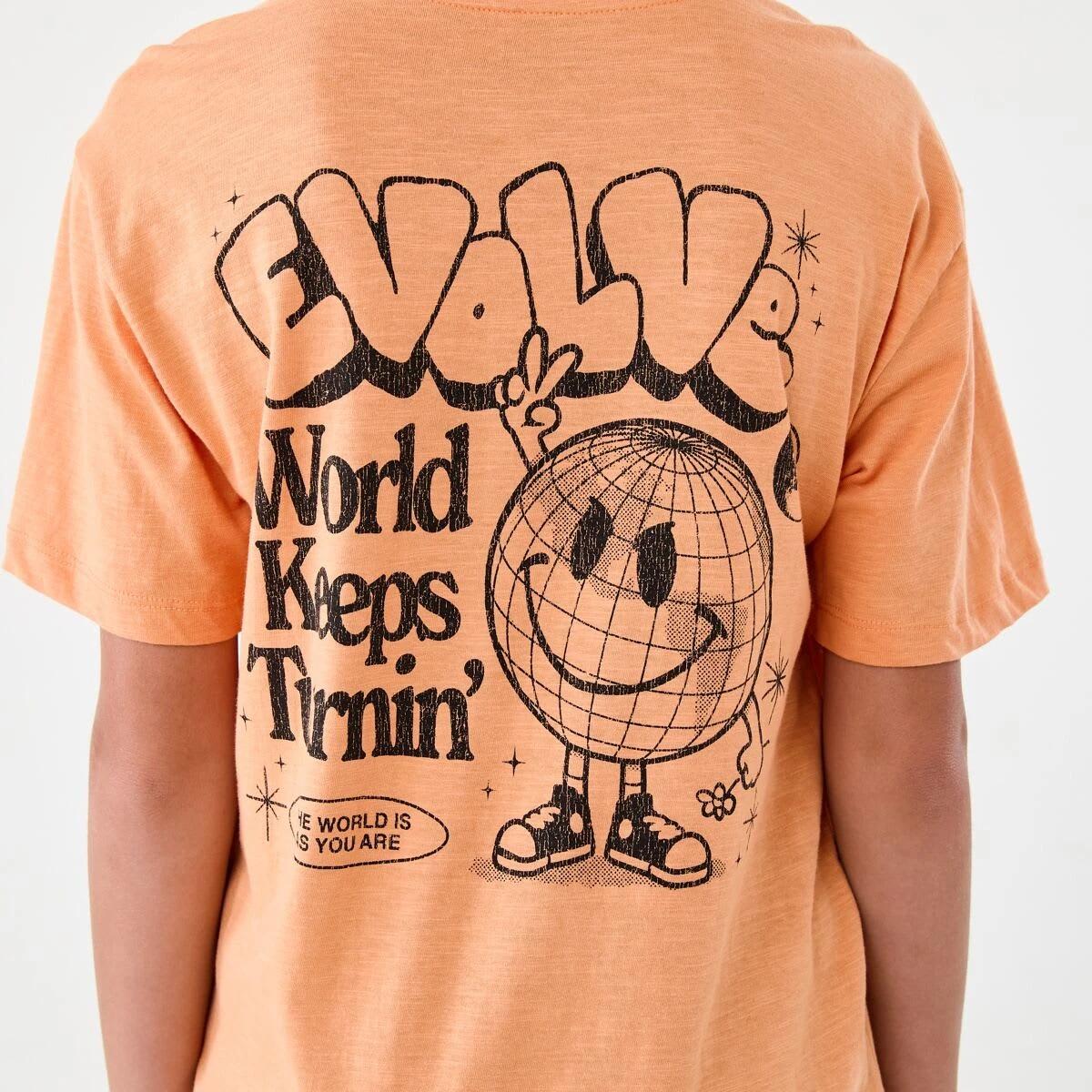 3 Short Sleeve Back Print T-shirt Org Evolve, 3 of 9