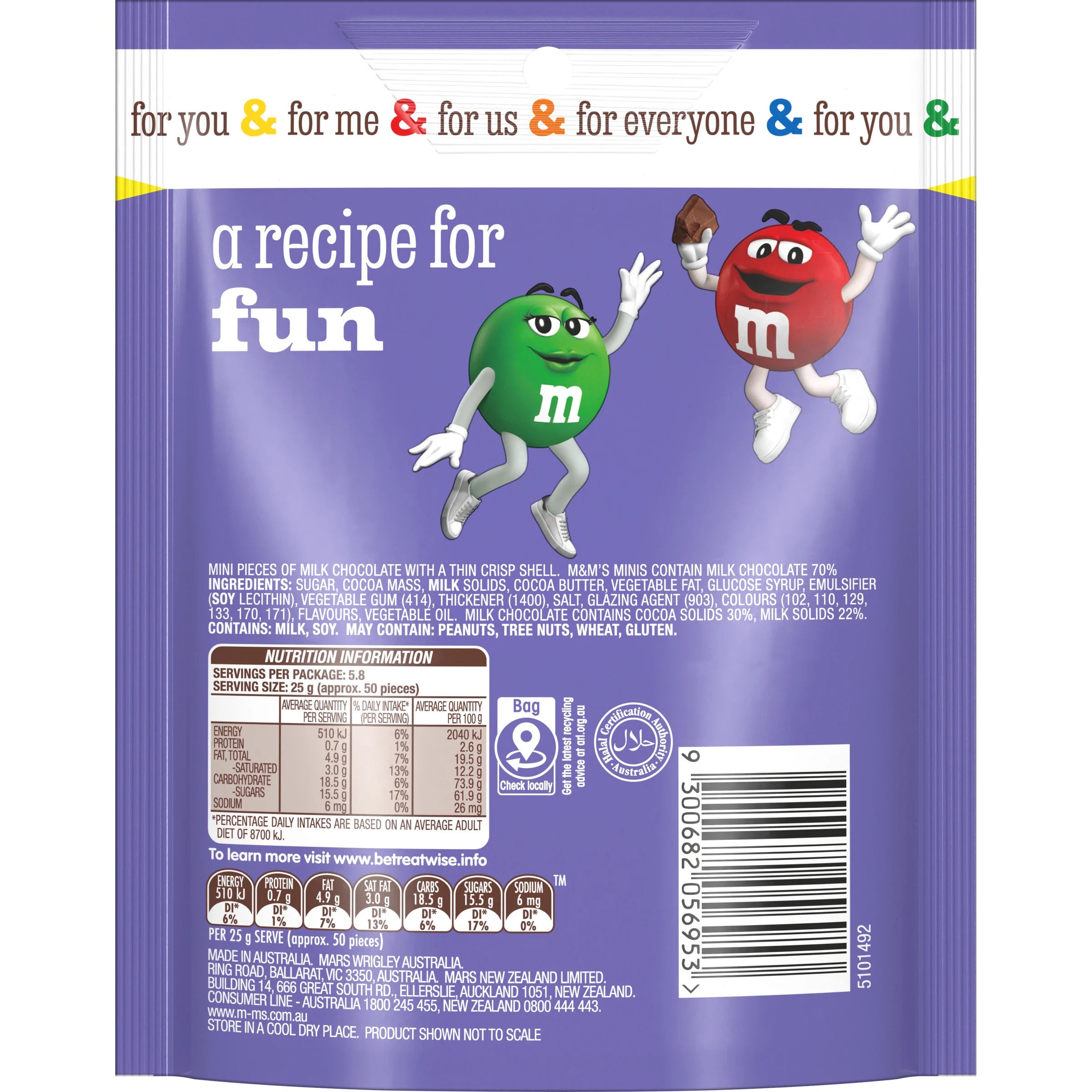 2 M&M's Minis Milk Chocolate Snack and Share Bag 145g, 2 of 5