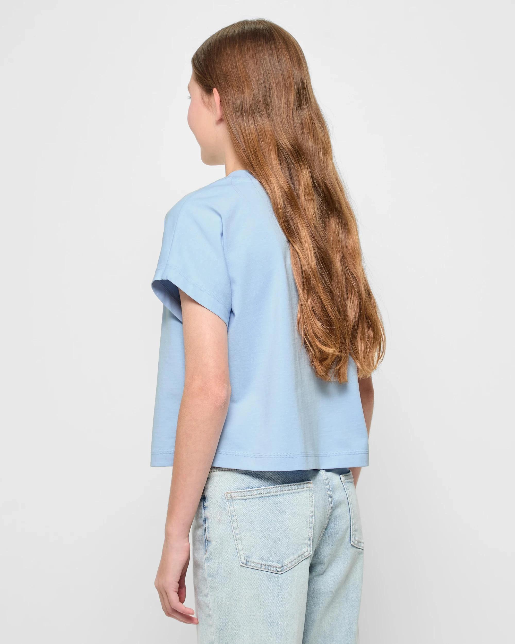 3 Target Australian Cotton Extended Shoulder Applique T-shirt BLUE FRUIT, 3 of 5