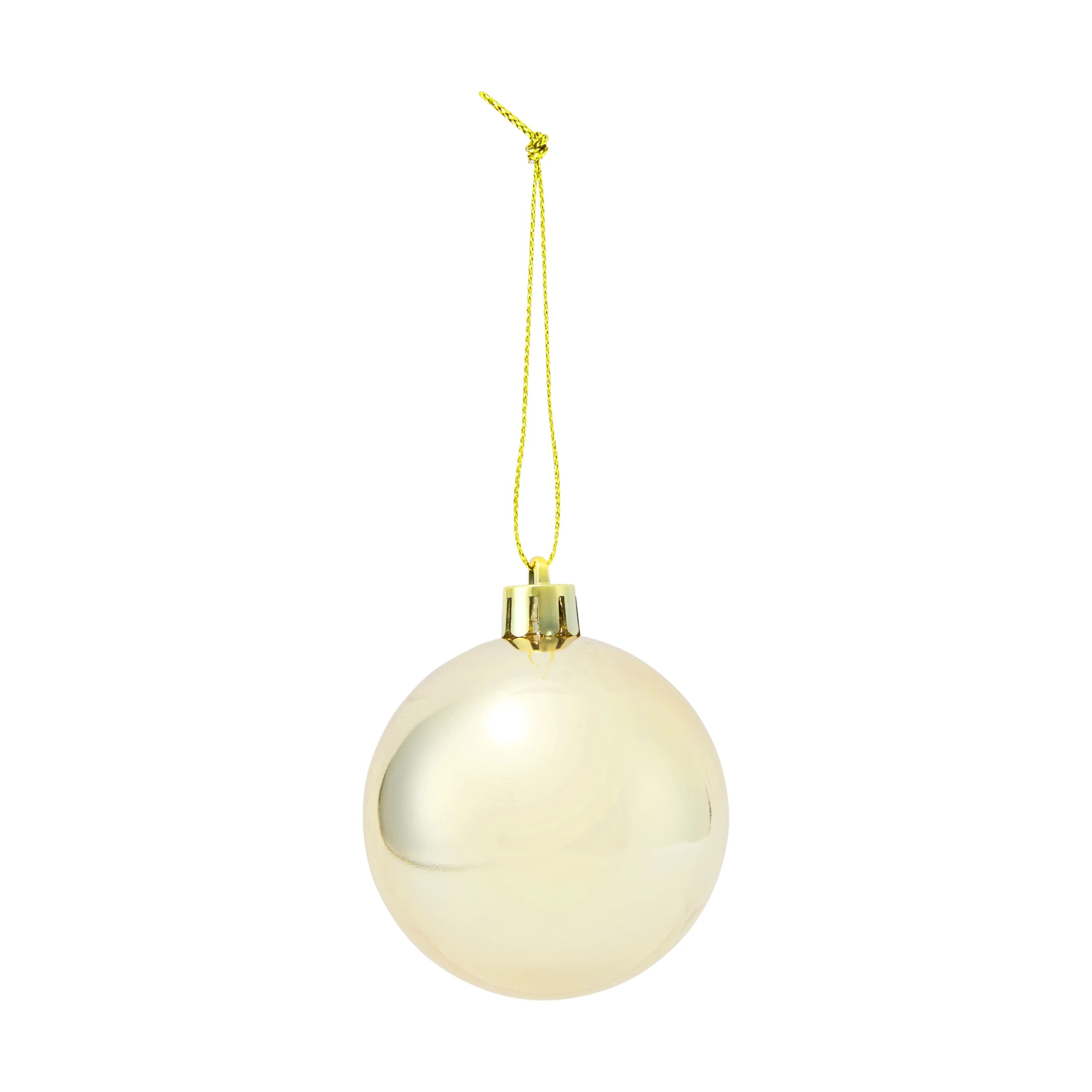 3 10 Pack 6cm Gold Baubles, 3 of 6