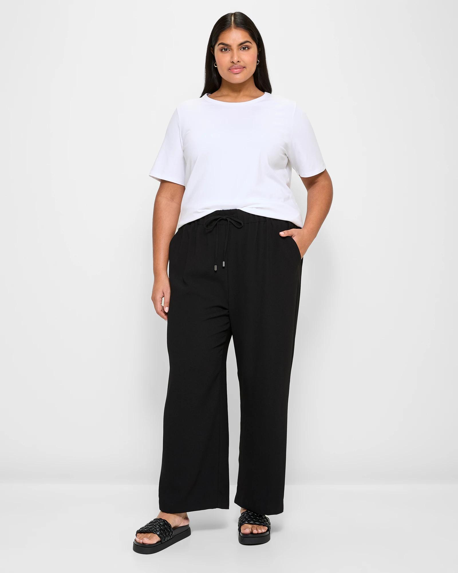 6 Target Plus Size Wide Leg Suit Pants BLACK, 6 of 10