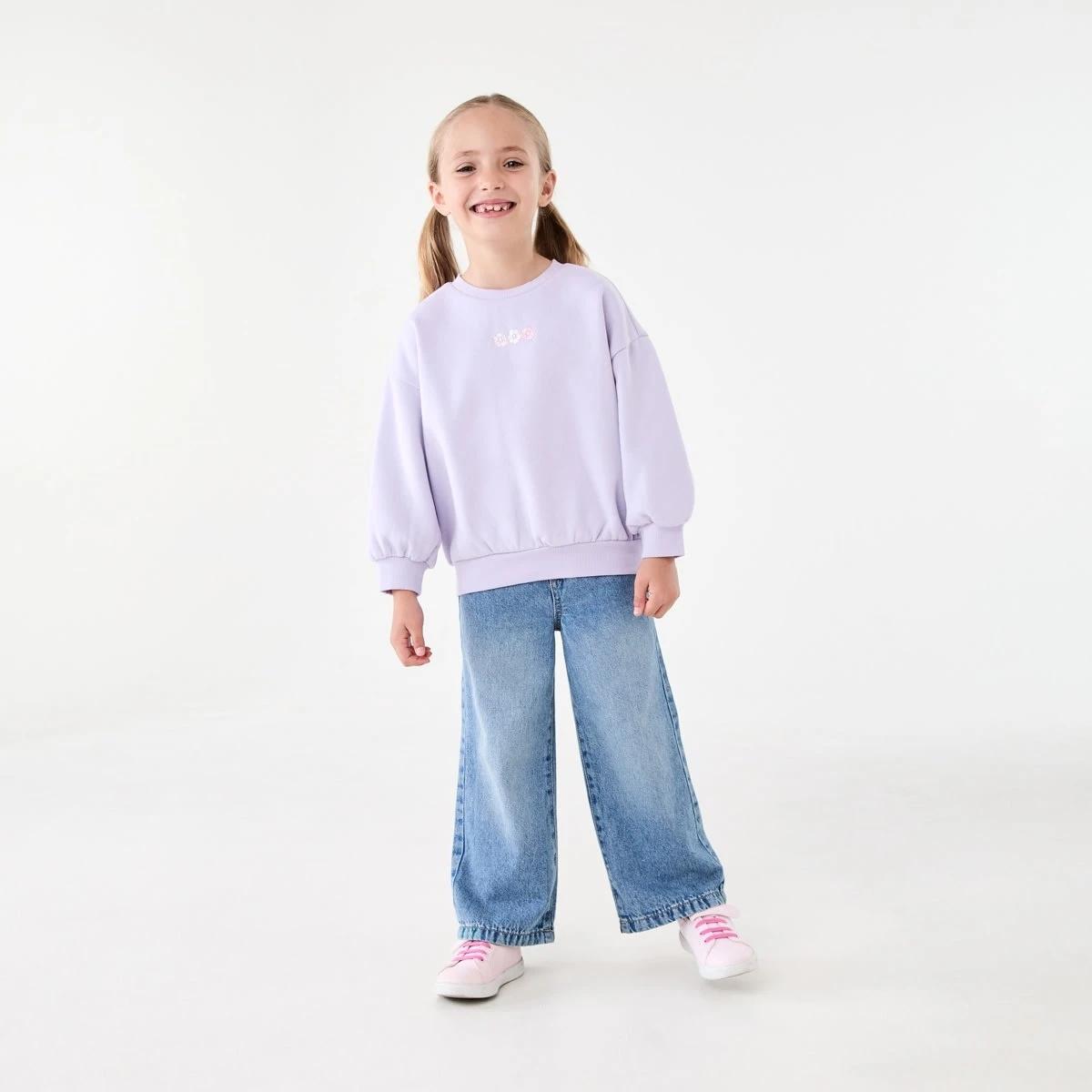 5 Oversized Crew Neck Sweatshirt Flower, 5 of 8