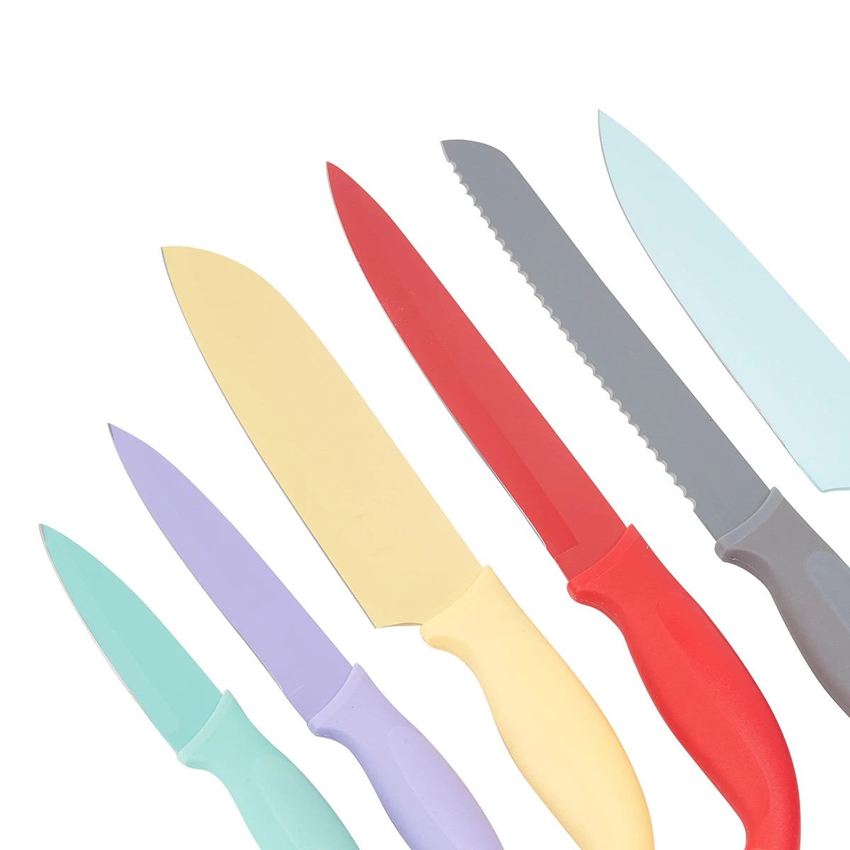 3 Set of 6 Knives with Blade Covers, 3 of 6