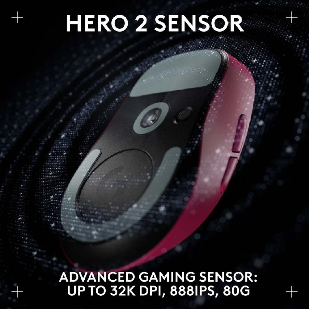 9 Logitech G PRO X Superlight 2 DEX Wireless Mouse Magenta, 9 of 10