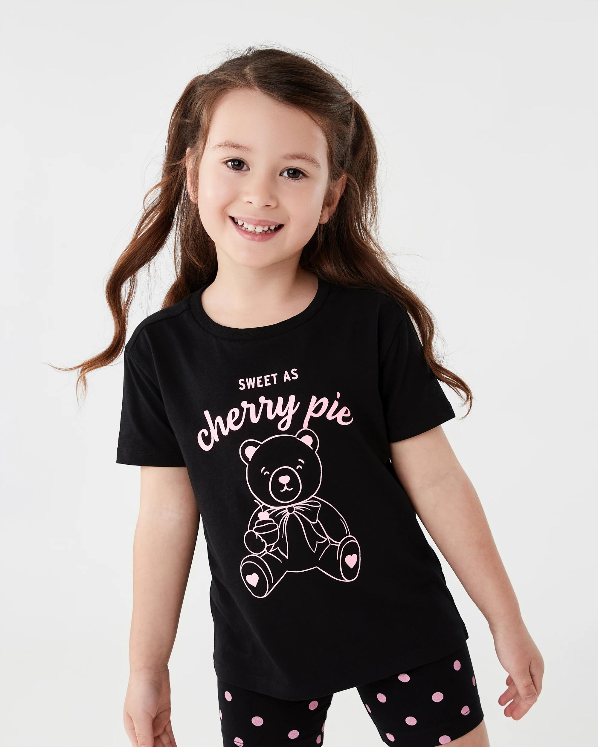 1 Print T-shirt Blk Bear, 1 of 7