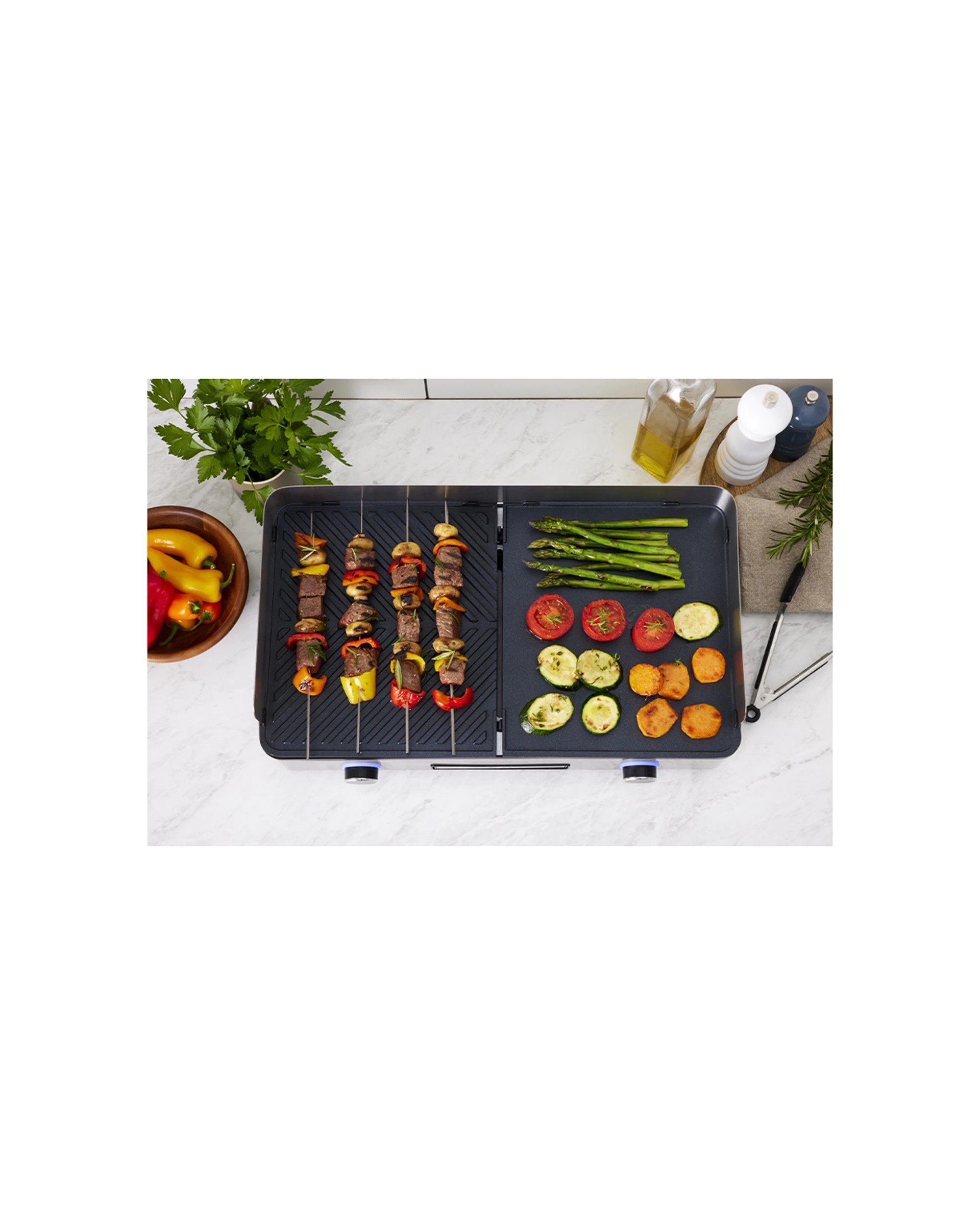 3 Morphy Richards Benchtop Electric Bbq Grill Kitchen Cooker Stainless Steel
 - Silver, 3 of 7