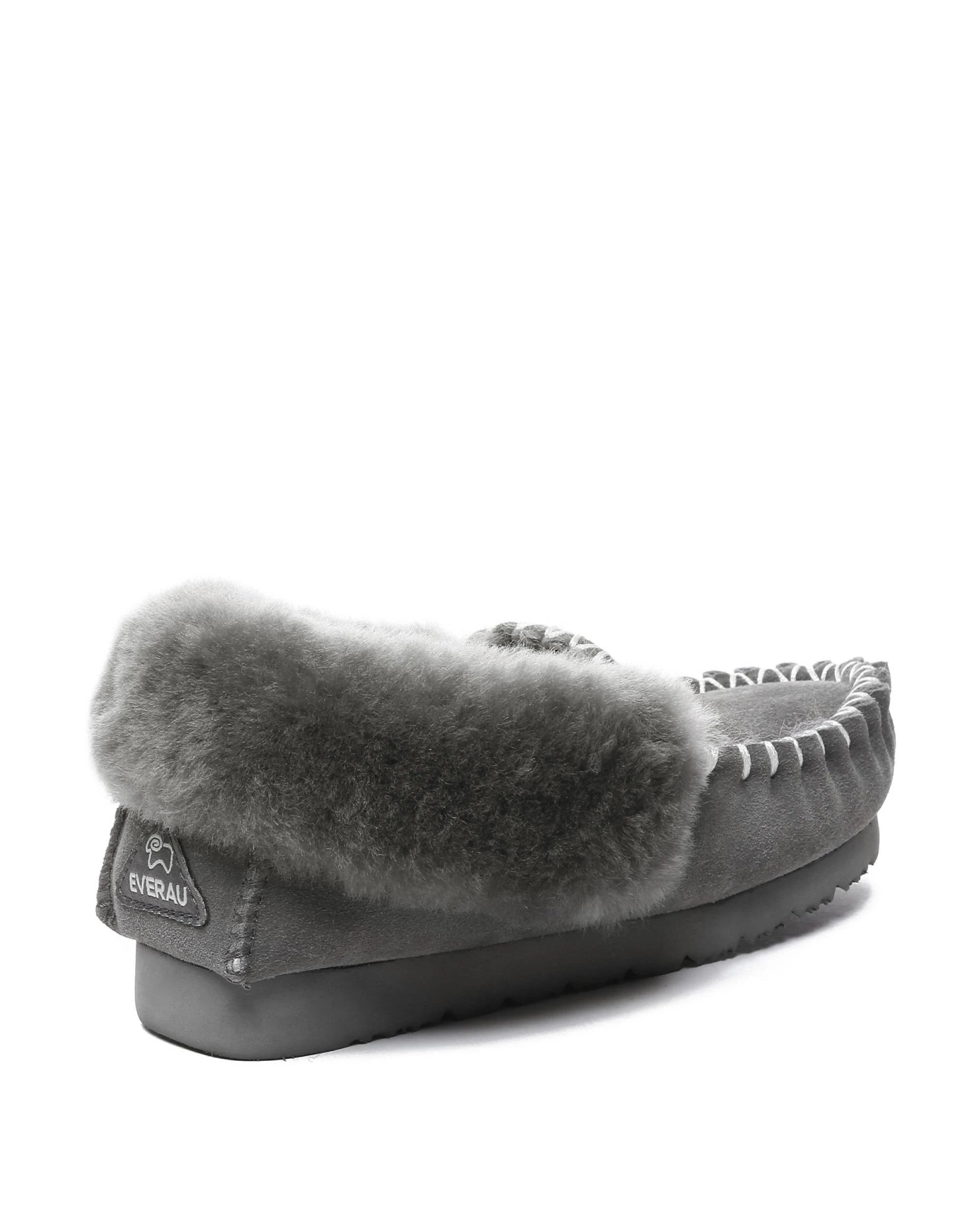 3 Everau Unisex PoPo Moccasins GREY, 3 of 5
