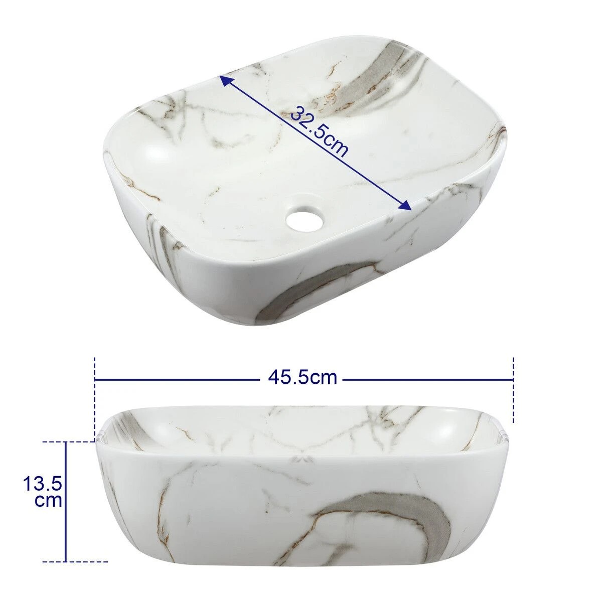 5 LUXSUITE Bathroom Vanity Sink Basin Vessel Hand Wash Washing Bowl Countertop Toilet Bath Above Counter Modern, 5 of 6