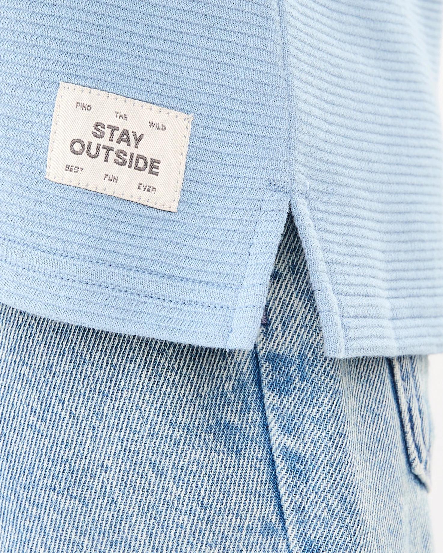 5 Long Sleeve Ottoman T-shirt Faded Blue, 5 of 7