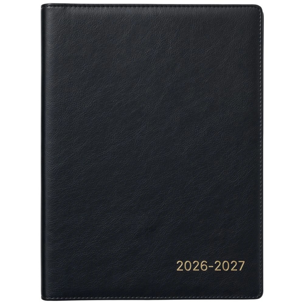 2 J.Burrows A4 Week to View Executive FY26/27 Diary Black, 2 of 7