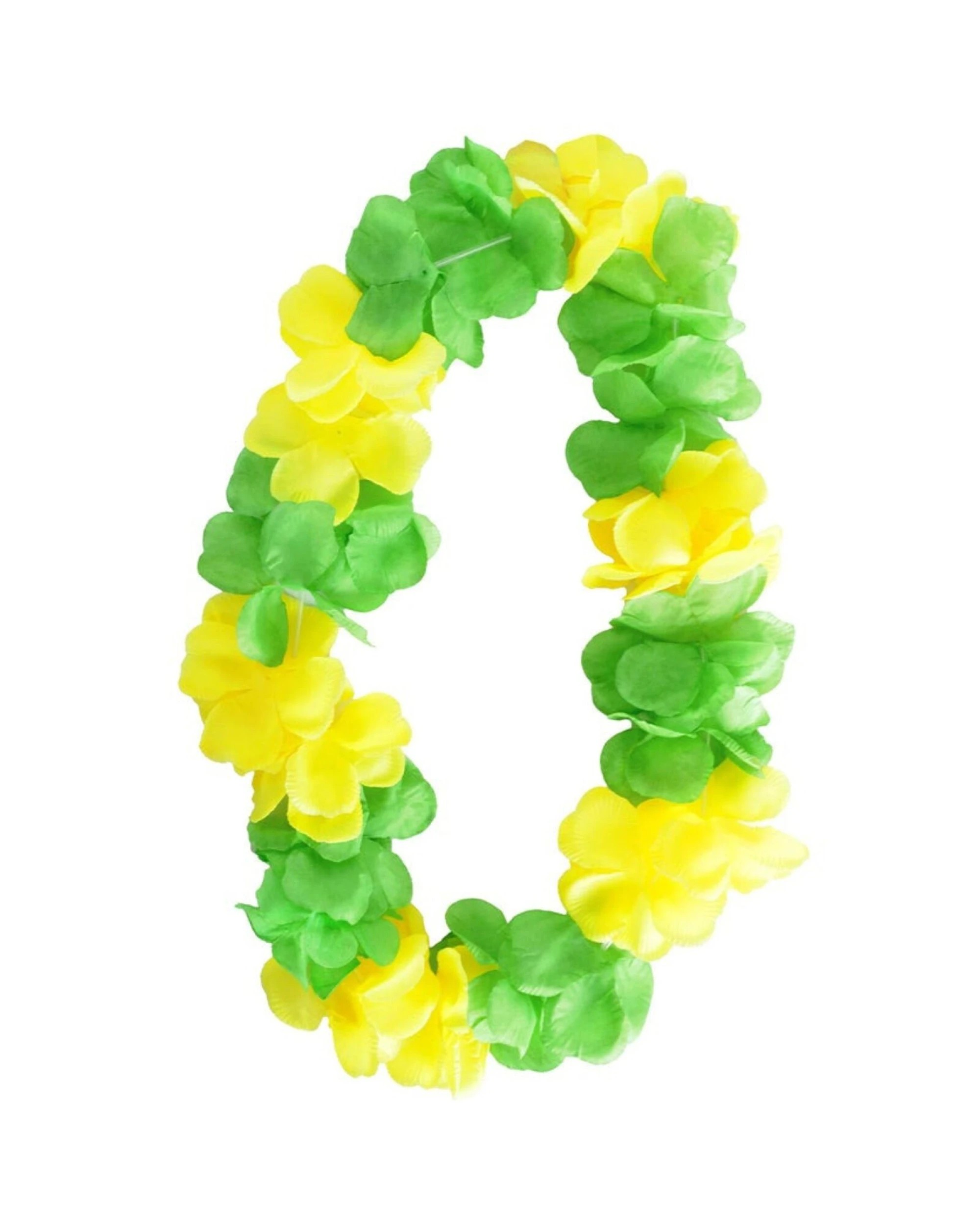 1 BR Costumes Two-Tone Hawaiian Lei Floral Necklace for Luau and Summer Parties, 1 of 1