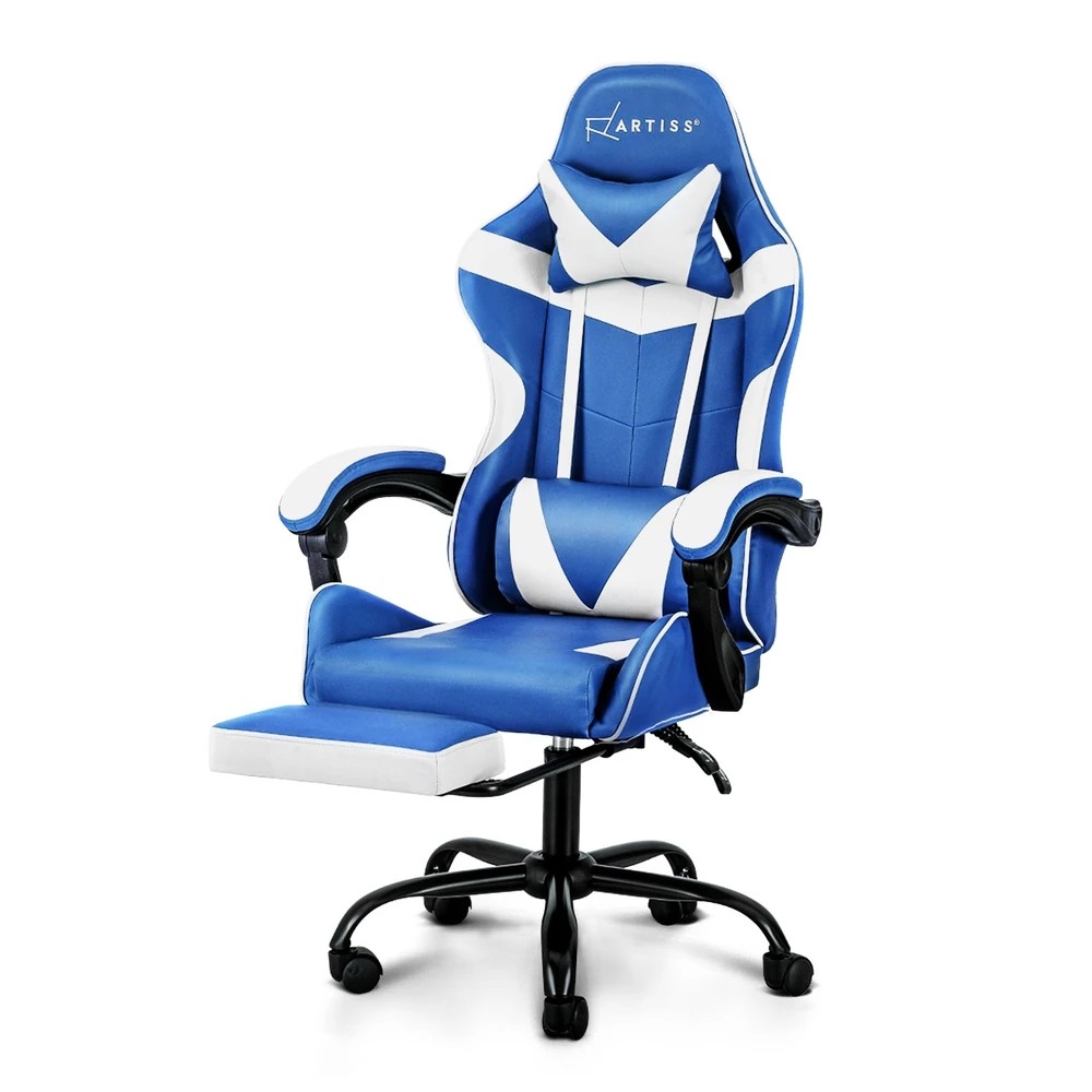 1 Artiss Gaming Office Chair Recliner Footrest - Multi, 1 of 5
