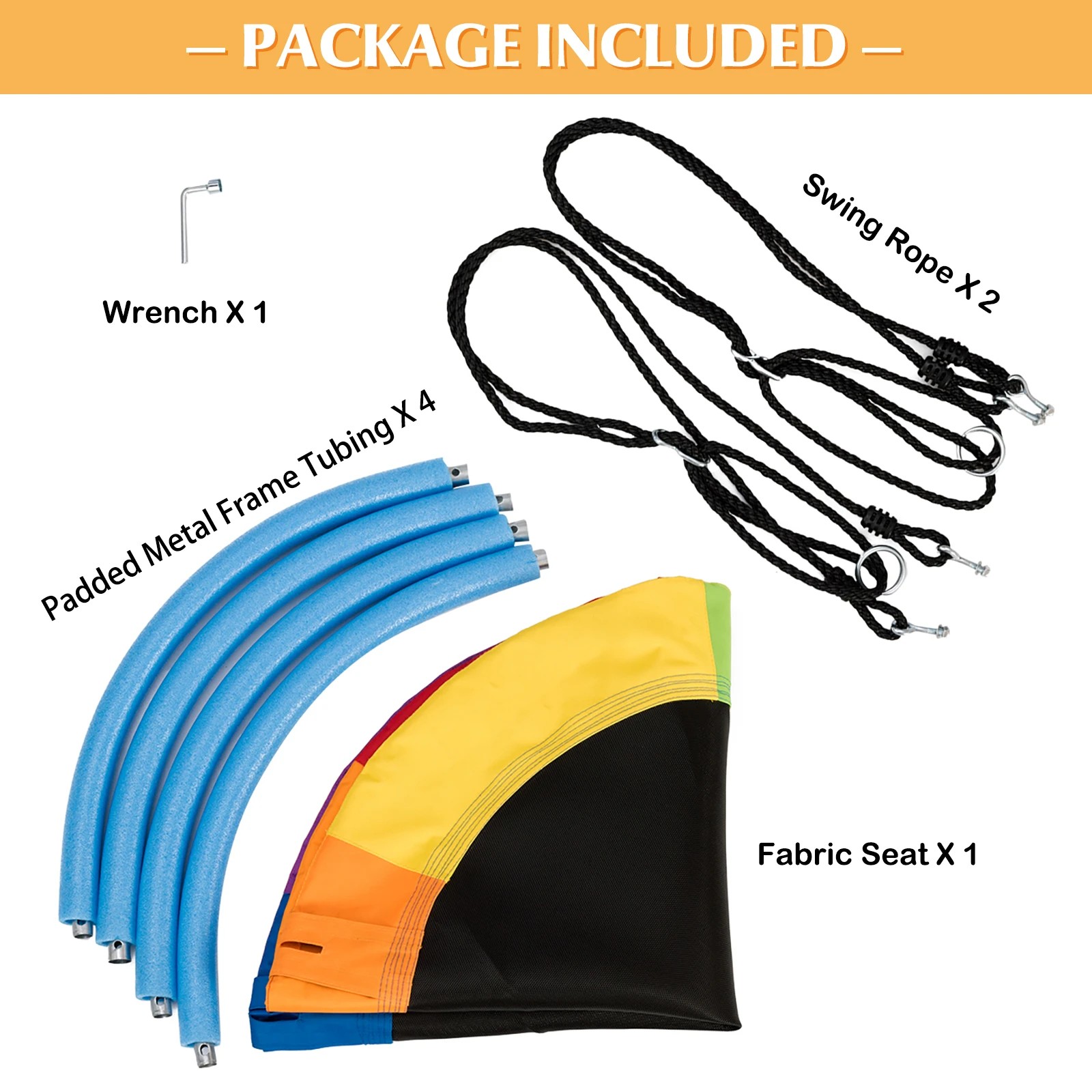 5 Costway Giant Tree Swing 100cm Yard Play Equipment, 5 of 6