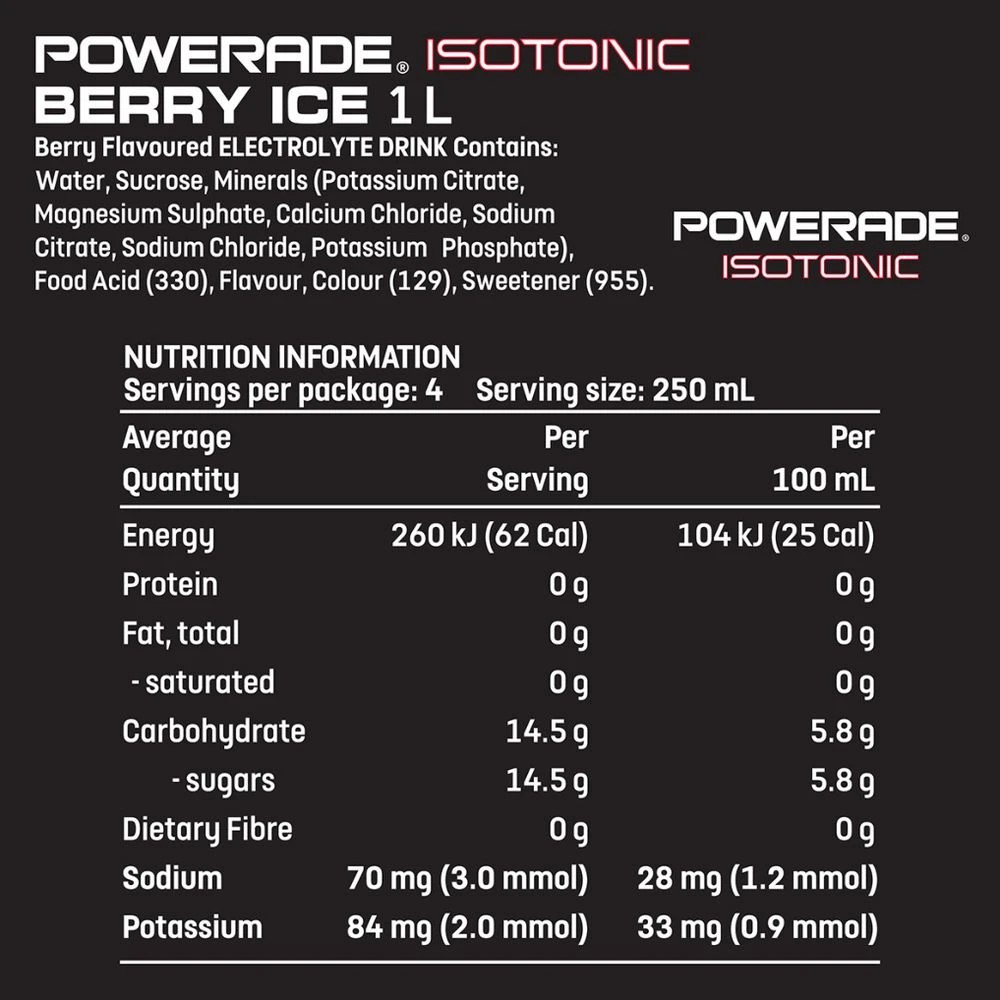 5 Powerade Berry Ice 1L 12 Pack, 5 of 5