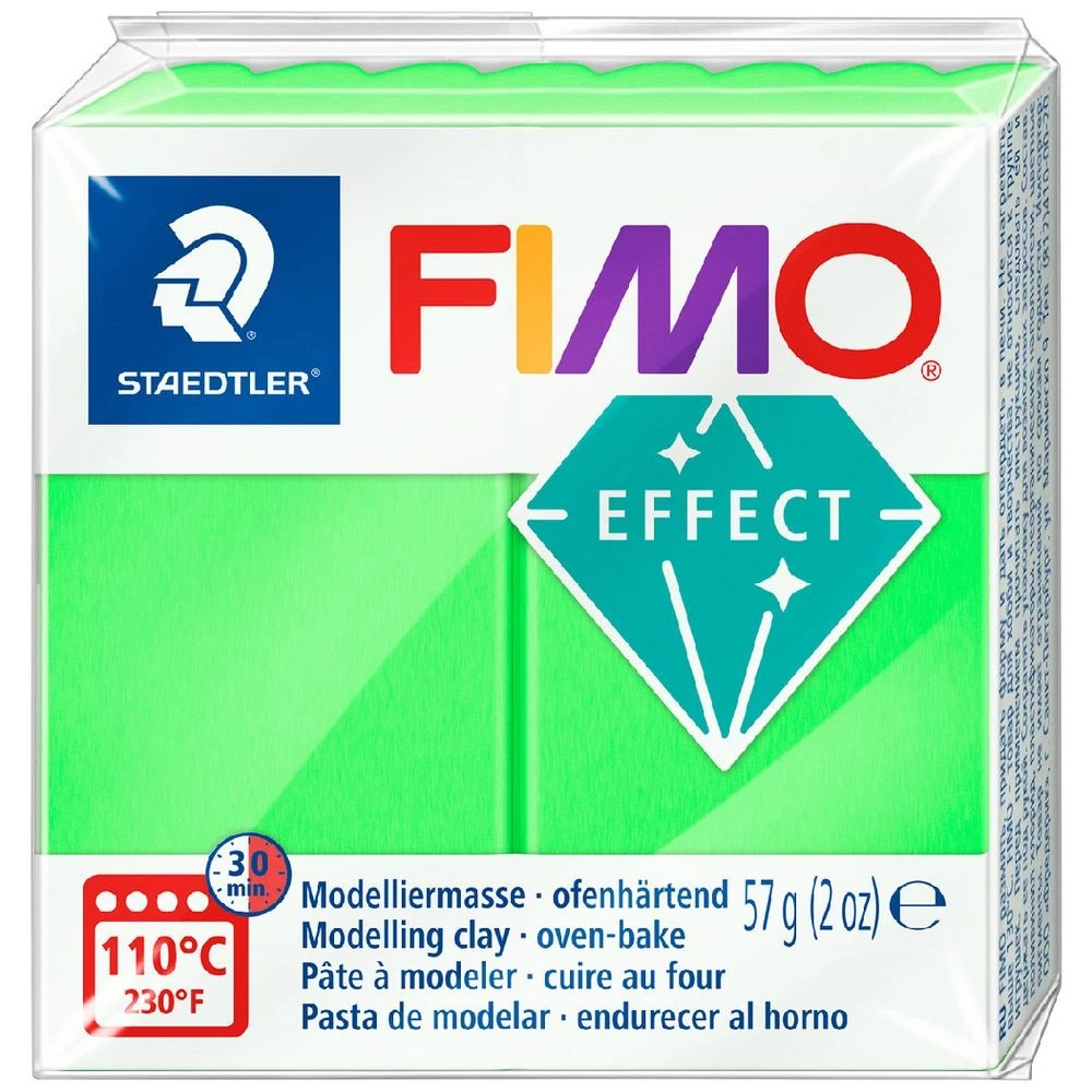 1 Staedtler FIMO Effect Modelling Clay Green 57g, 1 of 2