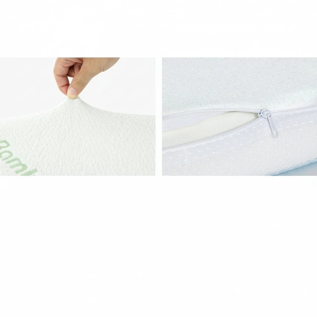 5 Giselle Cervical Pillow Memory Foam Contour Pillow Neck Support Cool Gel - White, 5 of 6