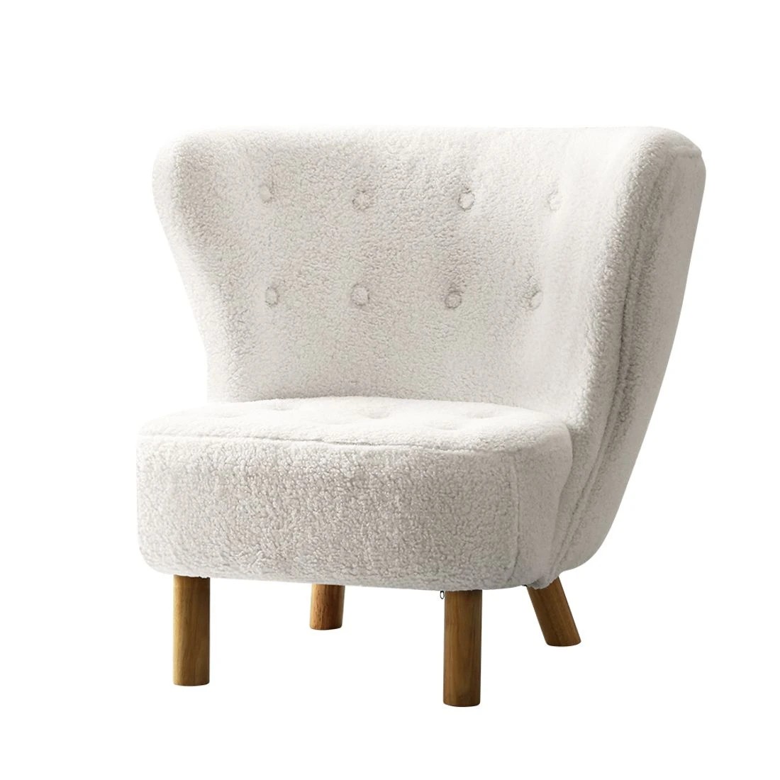2 Artiss Armchair Lounge Accent Chair Armchairs Couch Chairs Sofa Bedroom - White, 2 of 5