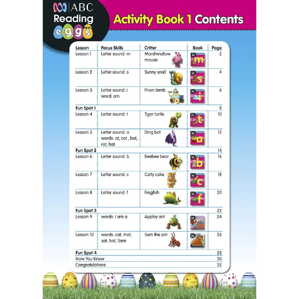 3 ABC Reading Eggs Starting Out Activity Book 1, 3 of 5