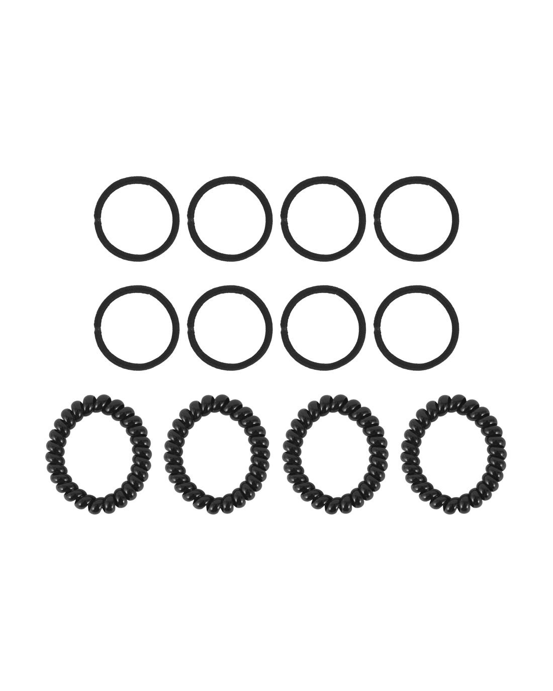 3 OXX Haircare 12 Pack Hair Elastics - Black, 3 of 4