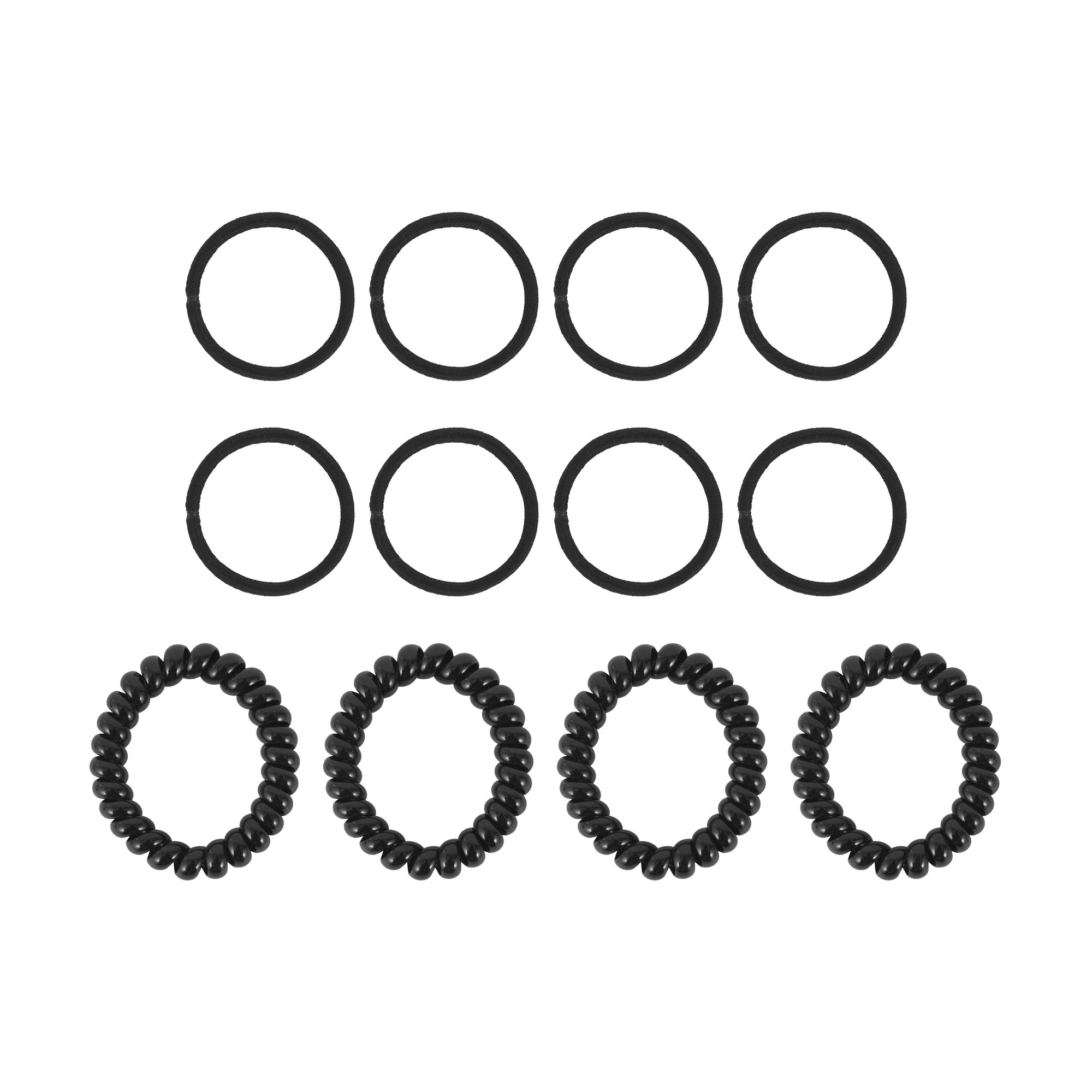 3 OXX Haircare 12 Pack Hair Elastics - Black, 3 of 4