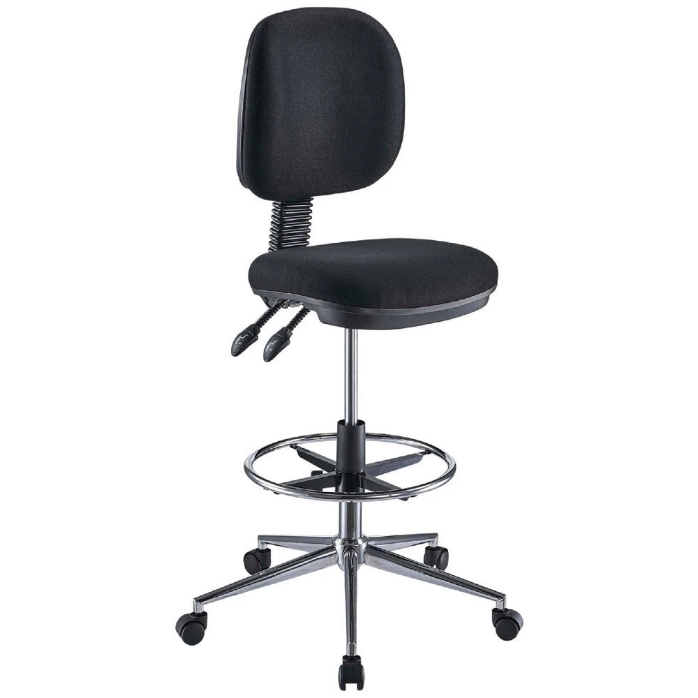 1 Deluxe Drafting Chair Black Drafting Chairs, 1 of 8