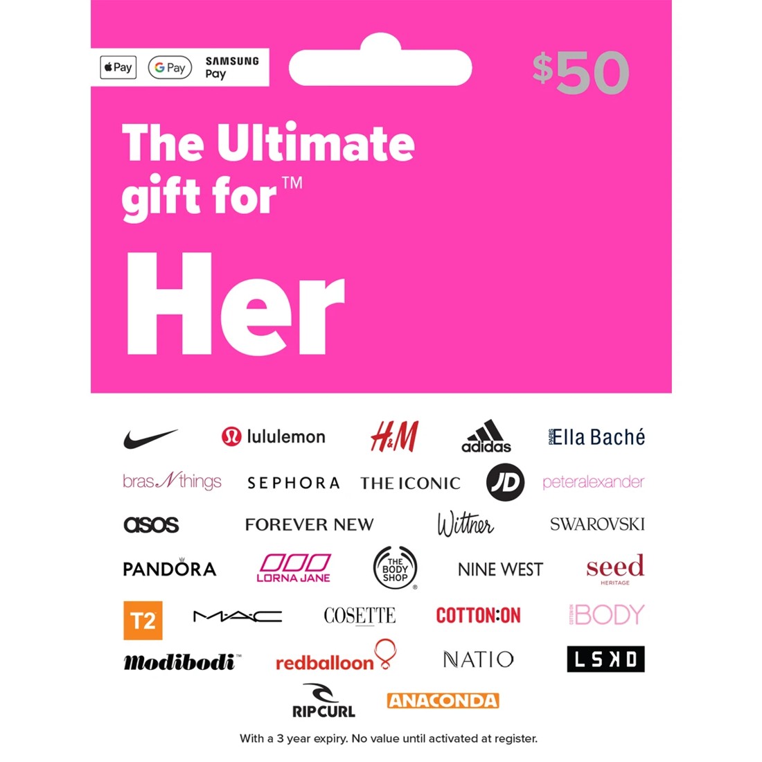 1 The Ultimate Gift For Her $50 Gift Card, 1 of 1