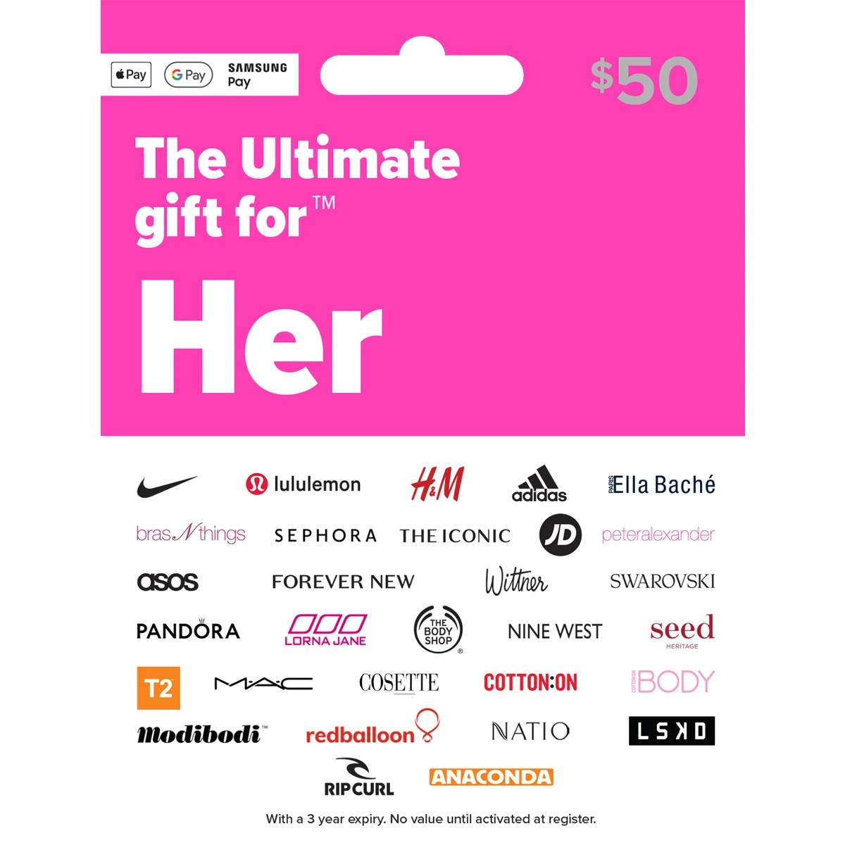 1 The Ultimate Gift For Her $50 Gift Card, 1 of 1