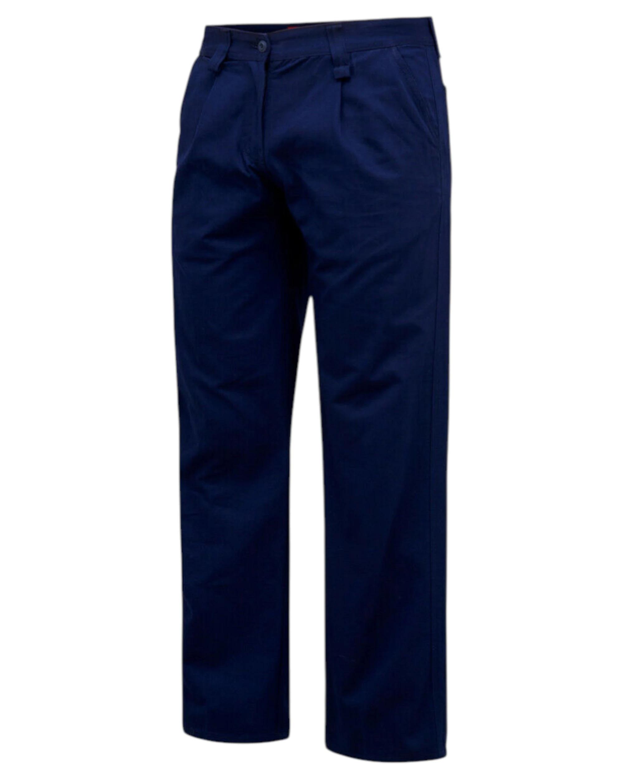 1 Hard Yakka Womens Drill Pant Pants Tradie Trade Navy Ladies Pockets Construction NAVY, 1 of 3