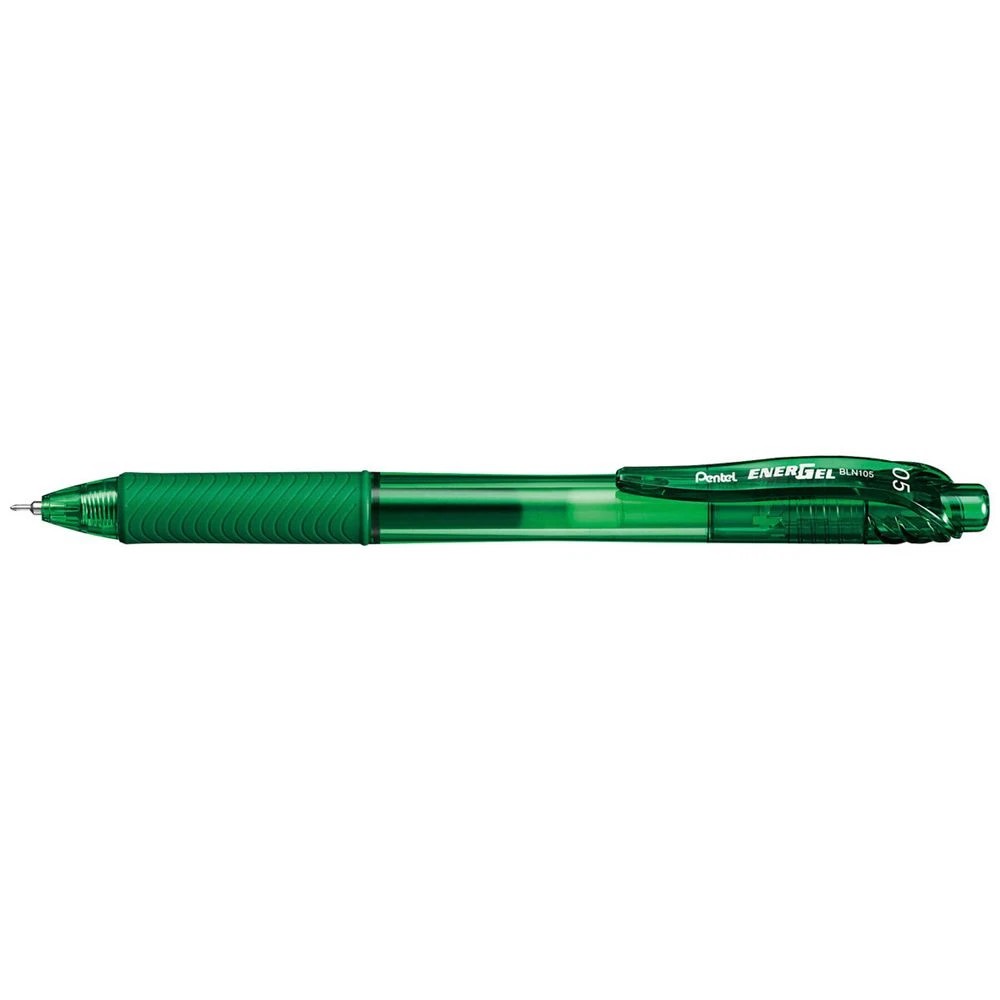 1 Pentel Energel X BLN105 Gel Pen 0.5mm Green, 1 of 1