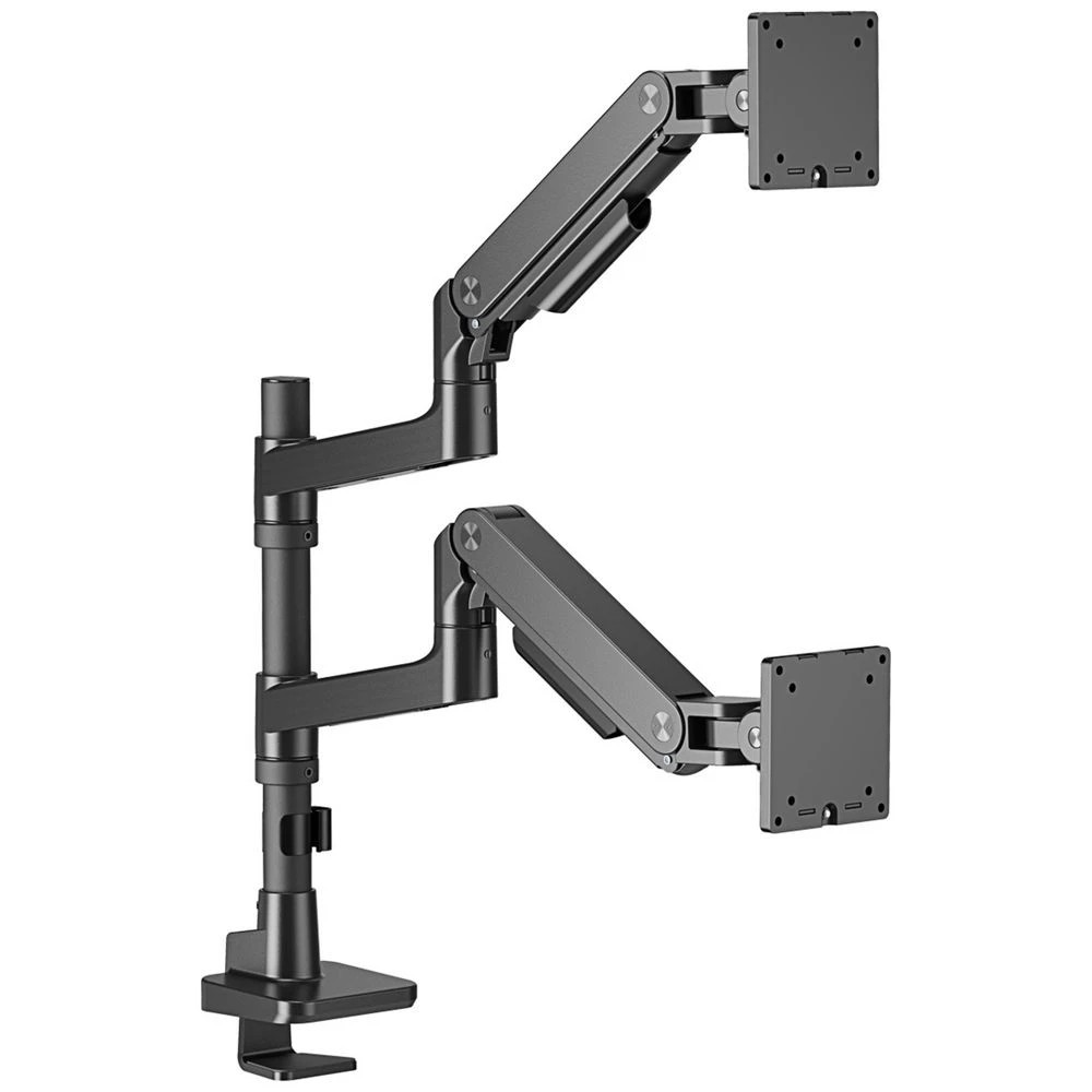1 Brateck Heavy-Duty Pole-Mounted Dual Monitor Arm 17"-49", 1 of 6