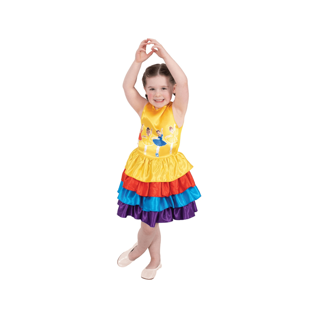 1 The Wiggles -coloured Ballerina Costume Dress 3-5 Years Kids Dress Up
 - Multi, 1 of 4