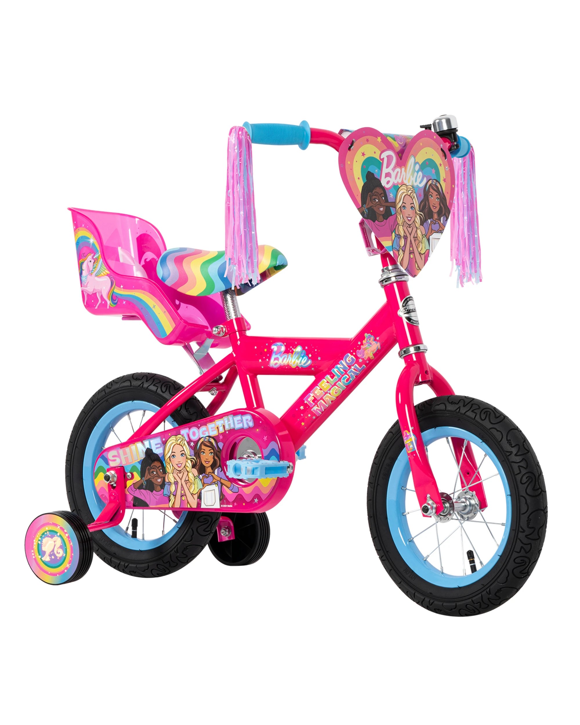 1 Barbie 30cm Kids Bike - Pink, 1 of 1