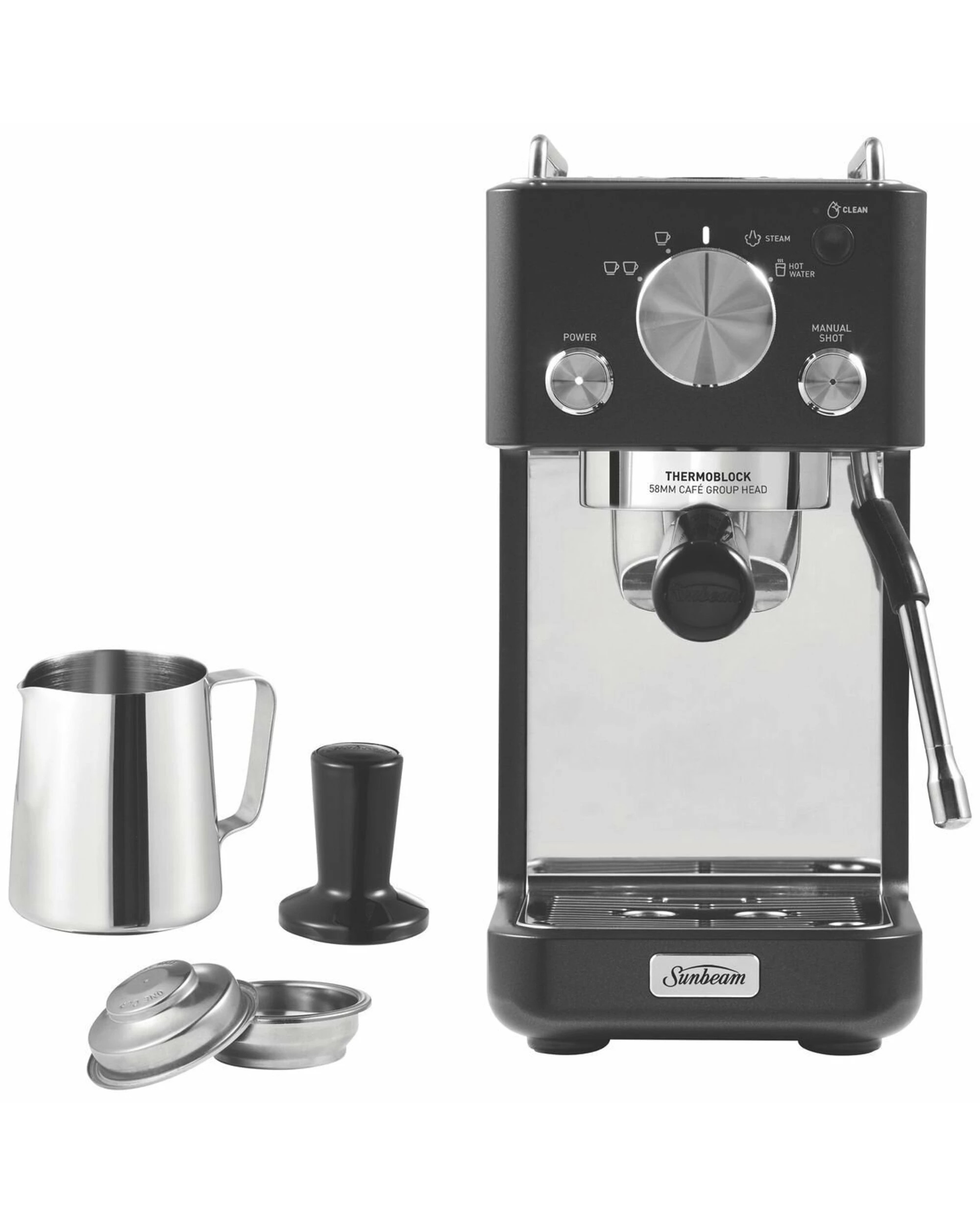 4 Sunbeam Origins Slimline Espresso Machine EMM4500BK, 4 of 10