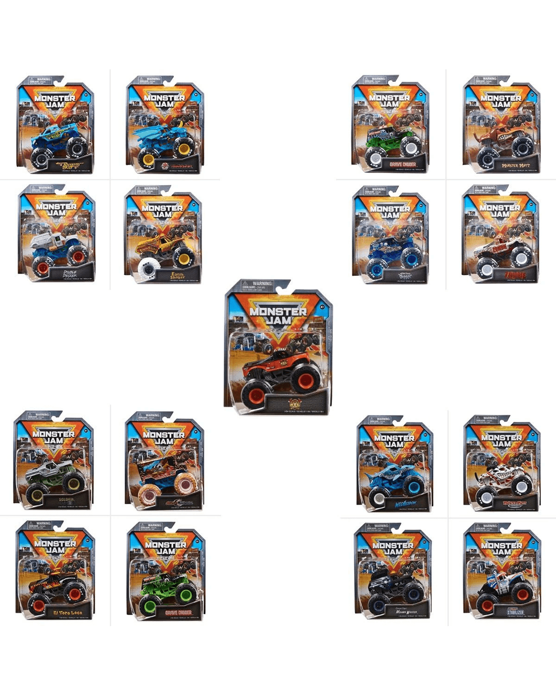 2 Monster Jam 1:64 Die Cast Truck - Assorted, 2 of 8