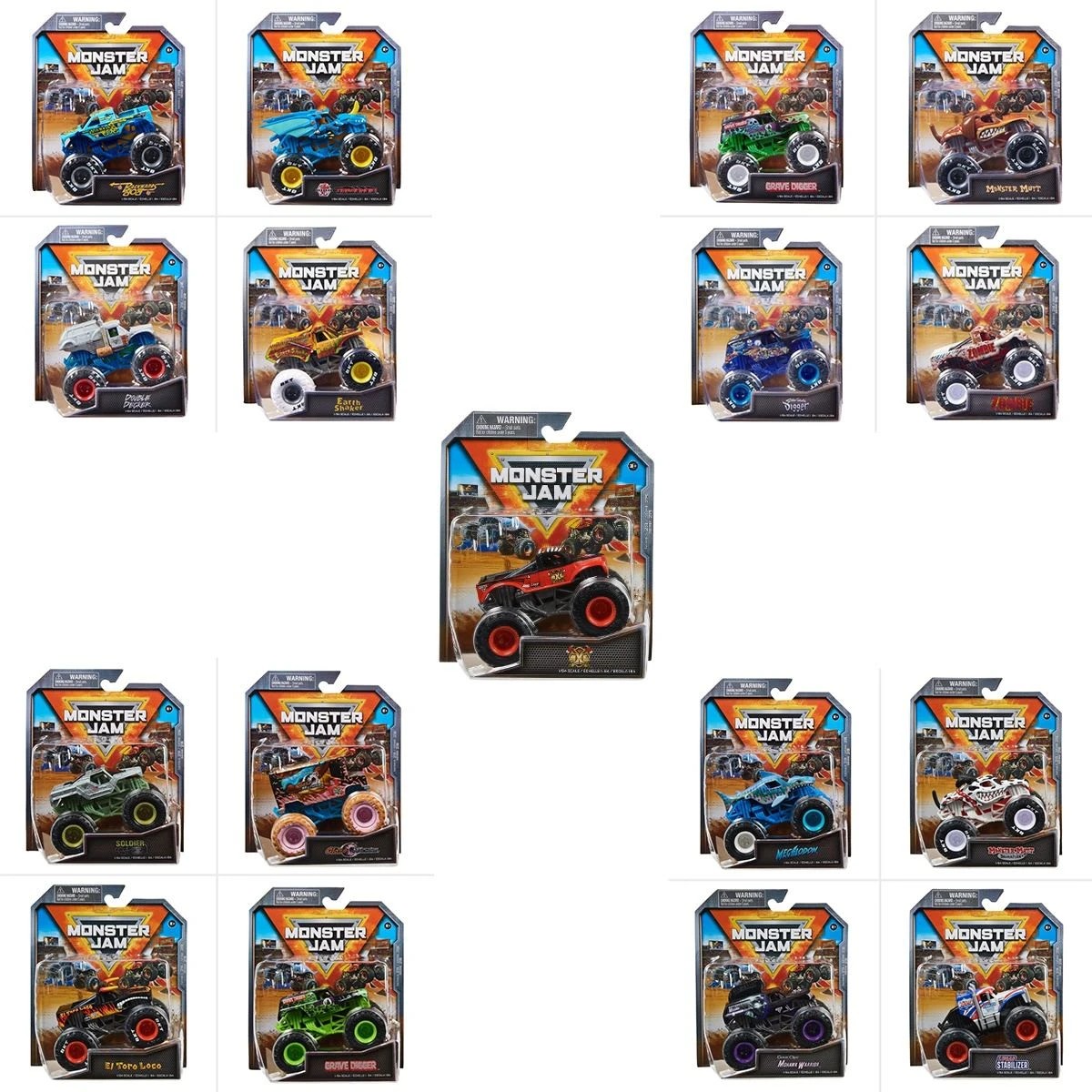 2 Monster Jam 1:64 Die Cast Truck - Assorted, 2 of 8