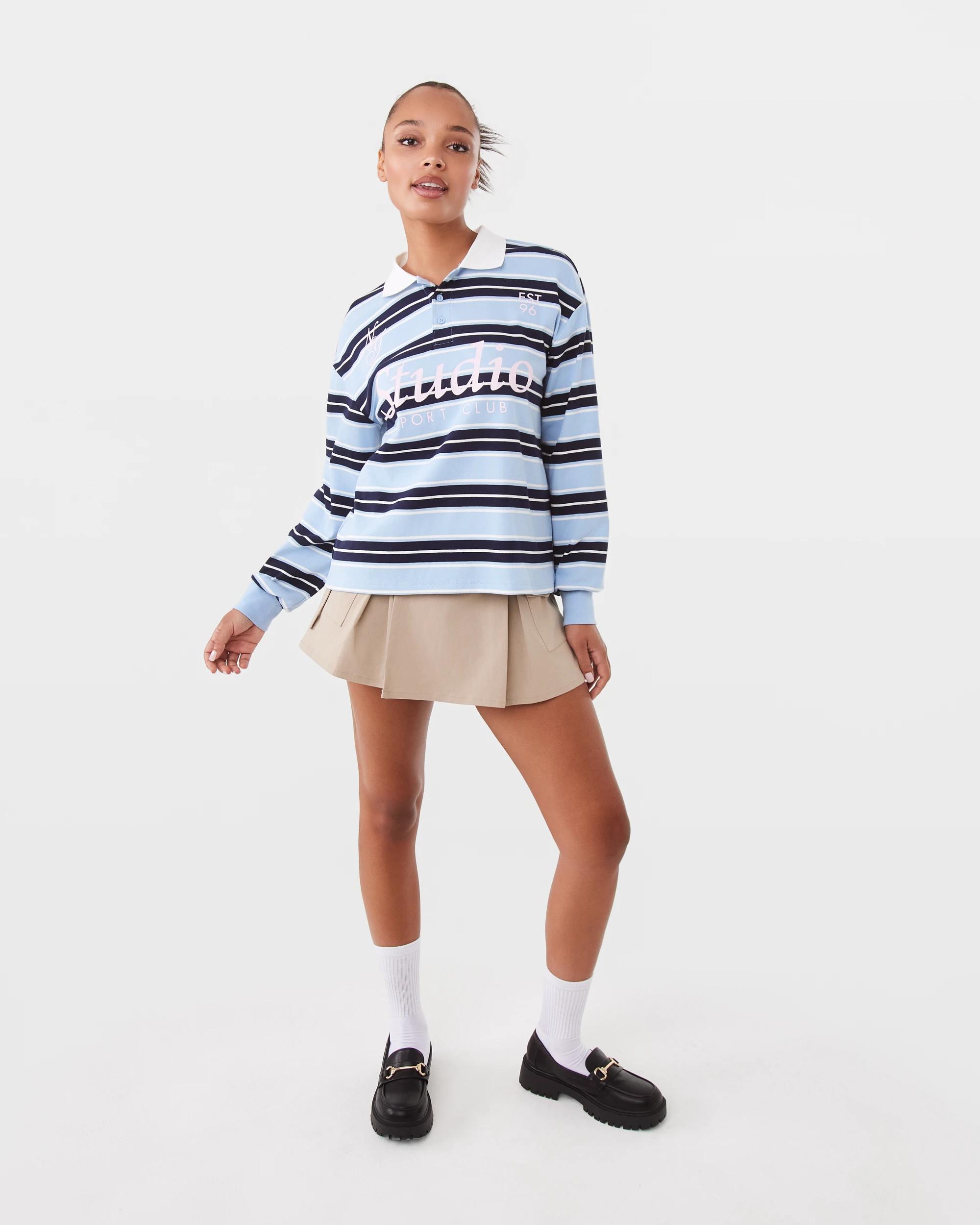 2 Cargo Pleated Skirt Tan, 2 of 10