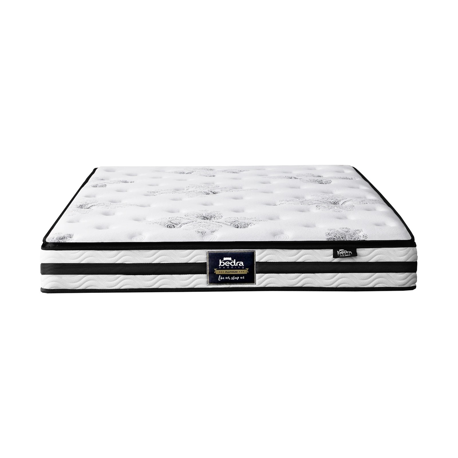1 Bedra Bedding Double Mattress Luxury Bed Bonnell Spring Foam 22cm
 - Multi, 1 of 8