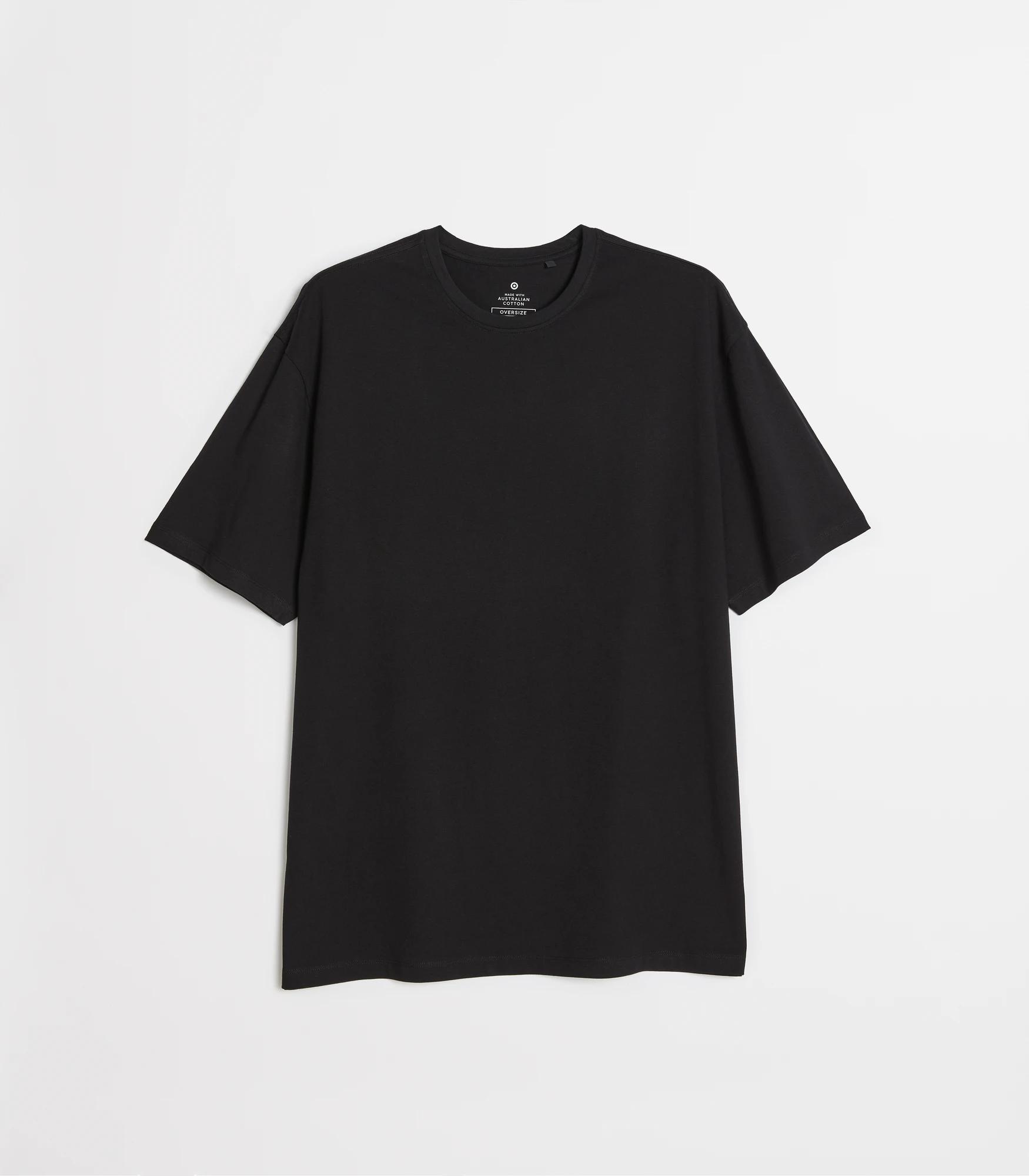 5 Target Australian Cotton Oversized T-shirt BLACK, 5 of 6