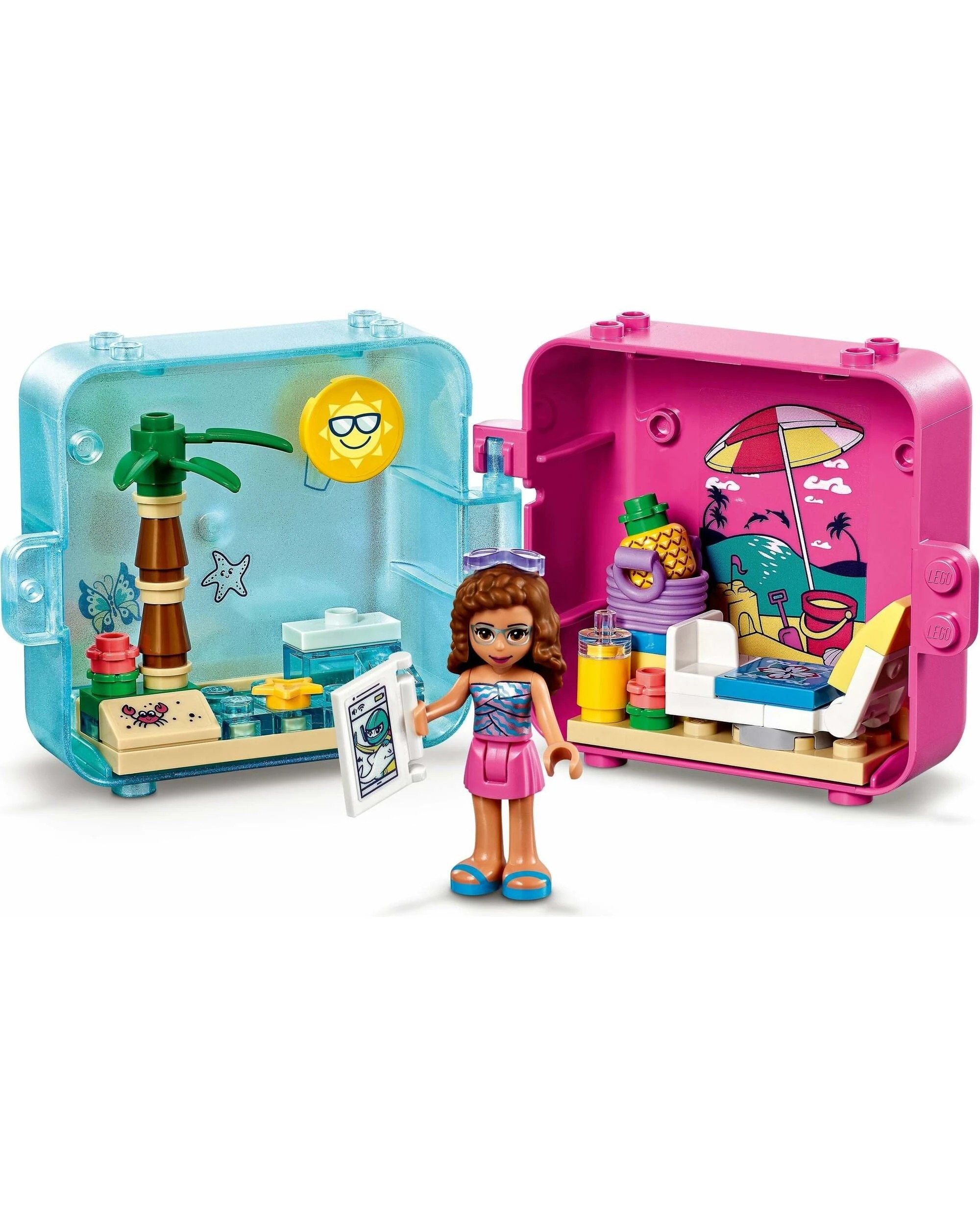2 LEGO 41412 Olivia's Summer Play Cube: Beach Fun Travel Toy, 2 of 5