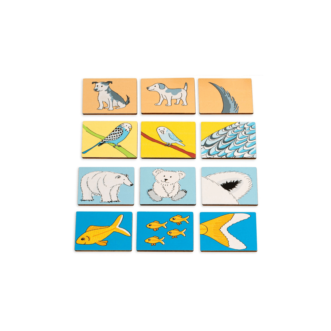 4 TFL EDUCATIONALL Animal Memo Educational Toy Memory Game 48 Wooden Cards
 - multi, 4 of 4