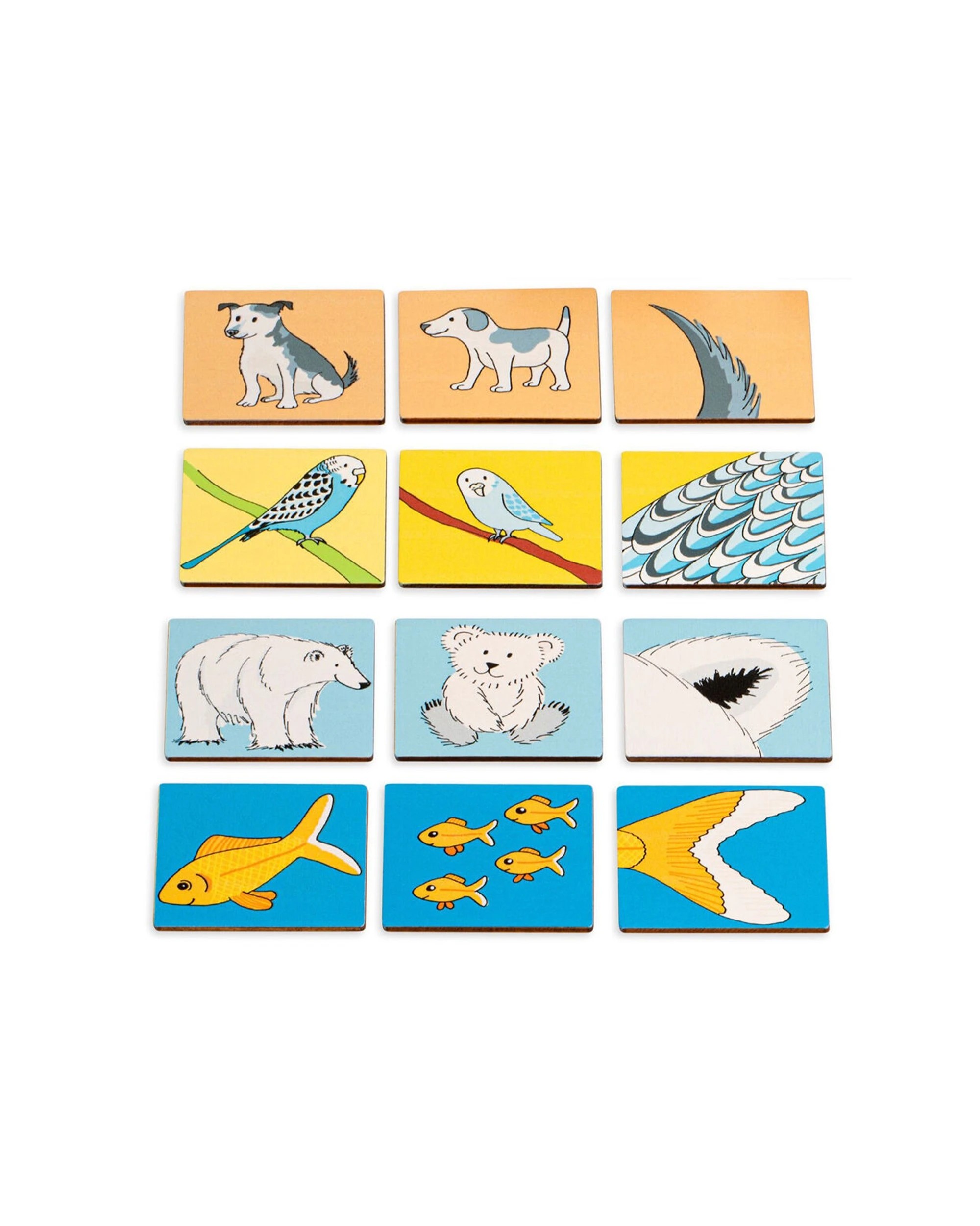 4 TFL EDUCATIONALL Animal Memo Educational Toy Memory Game 48 Wooden Cards
 - multi, 4 of 4